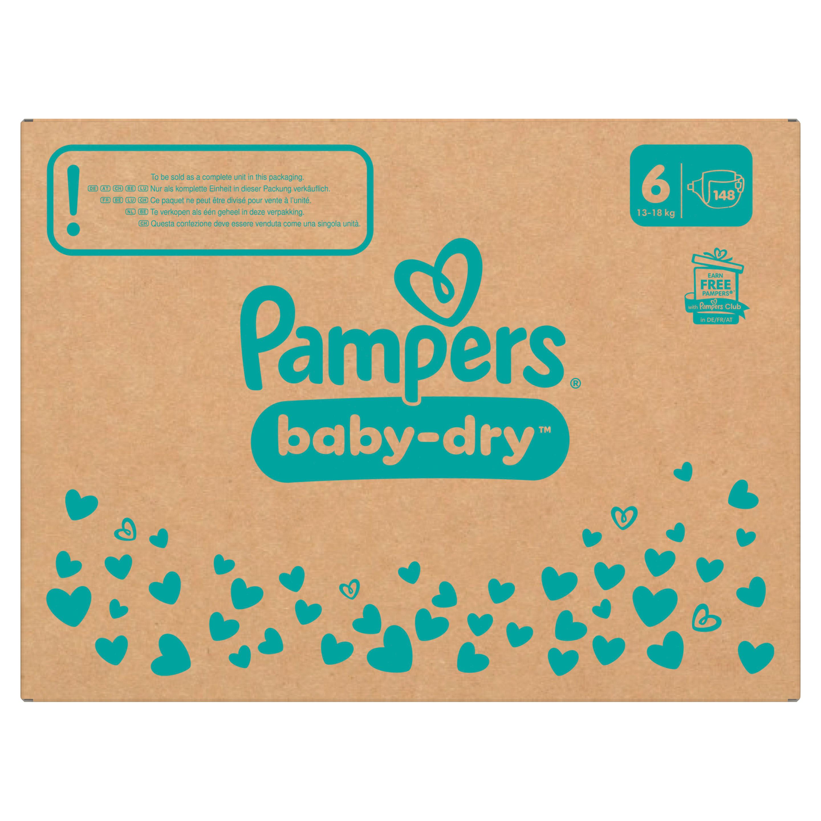 Produktbild Pampers Baby Dry Gr. 6 13-18kg Monatsbox 23 von 25