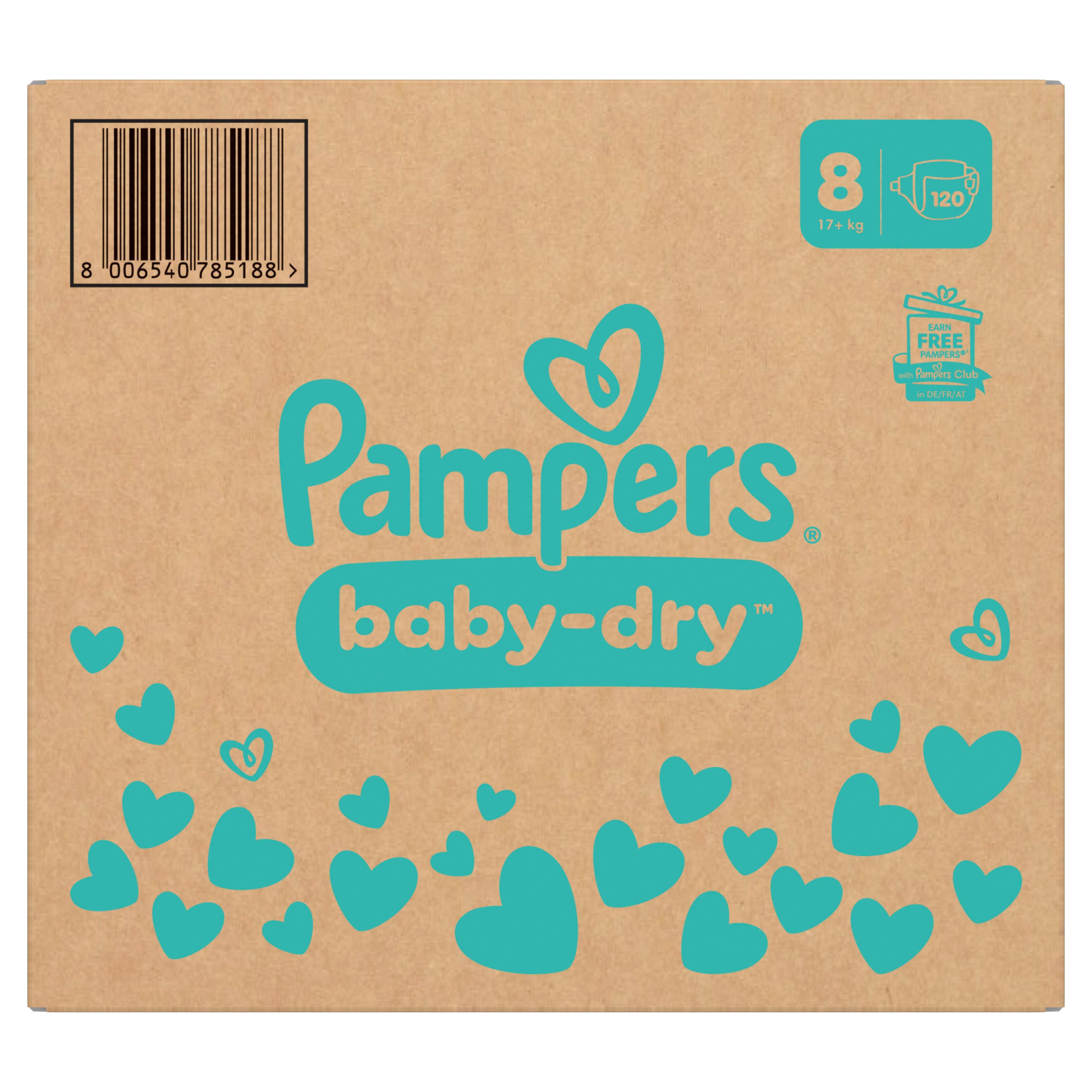 Produktbild Pampers Baby Dry Gr. 8 17+kg Monatsbox 24 von 24