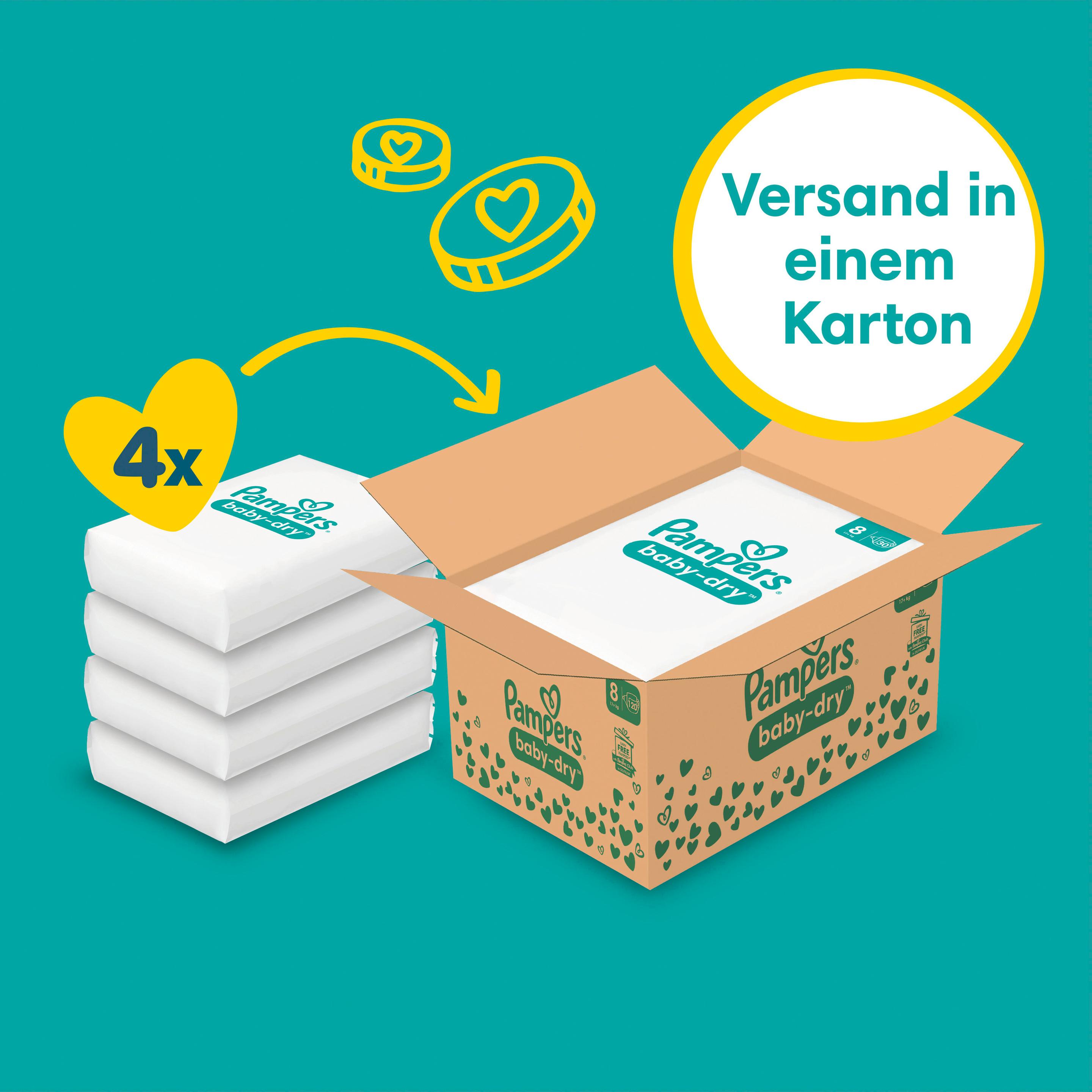 Produktbild Pampers Baby Dry Gr. 8 17+kg Monatsbox 3 von 24