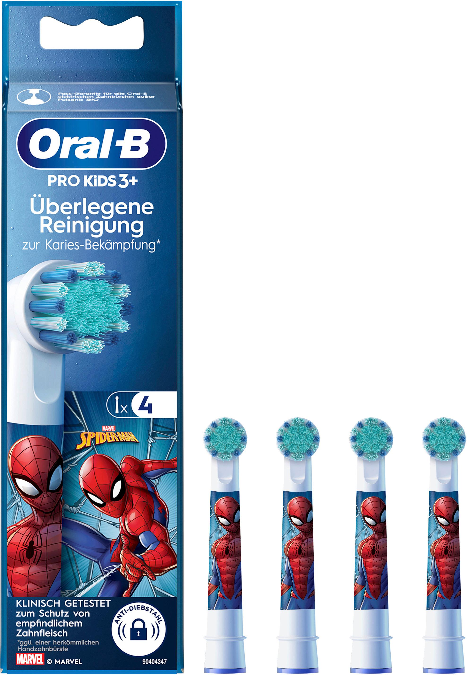 Produktbild Oral-B Aufsteckbürsten Spiderman 4 Stück 2 von 9