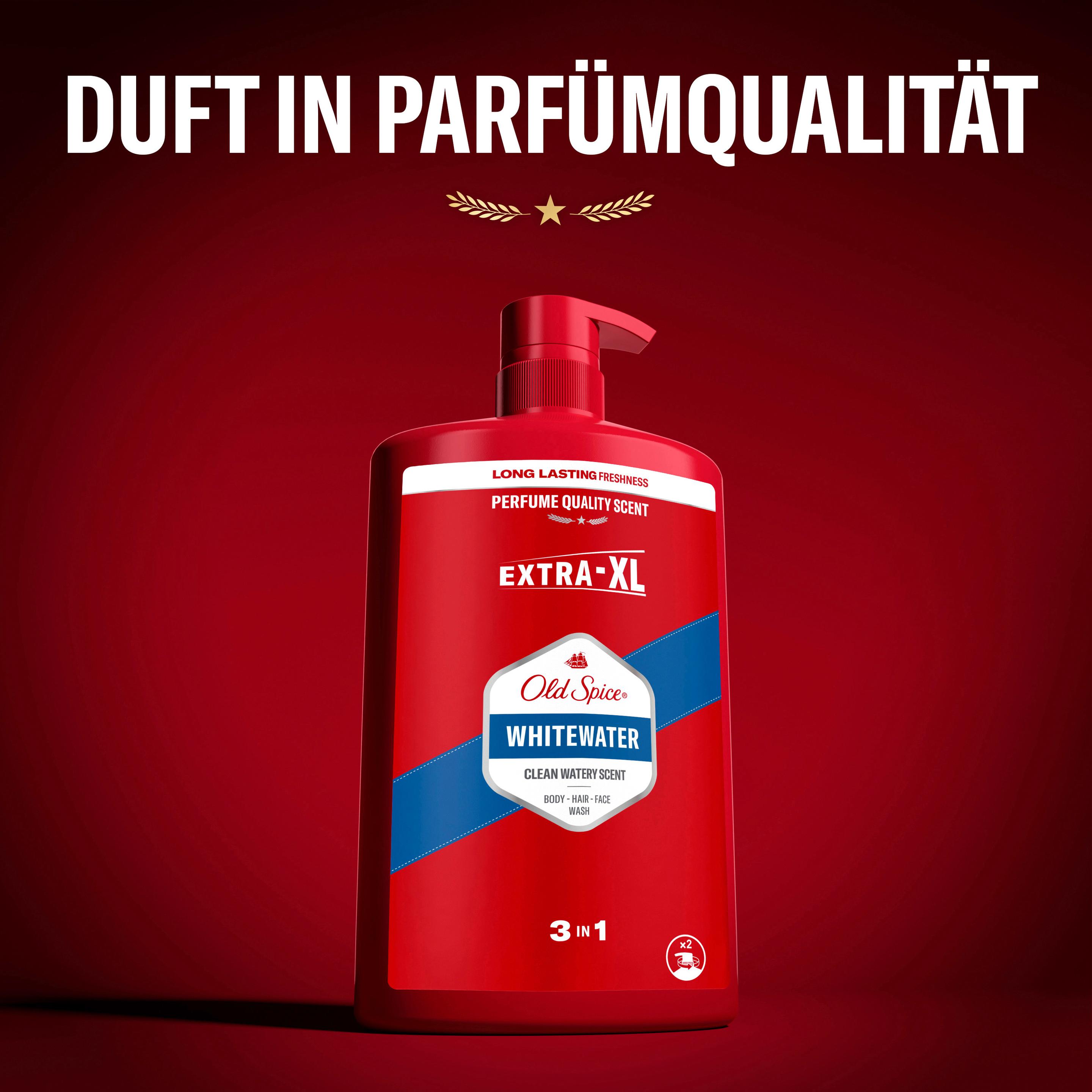 Produktbild Old Spice Whitewater Body - Hair - Face Wash Duschgel Extra XL 7 von 10