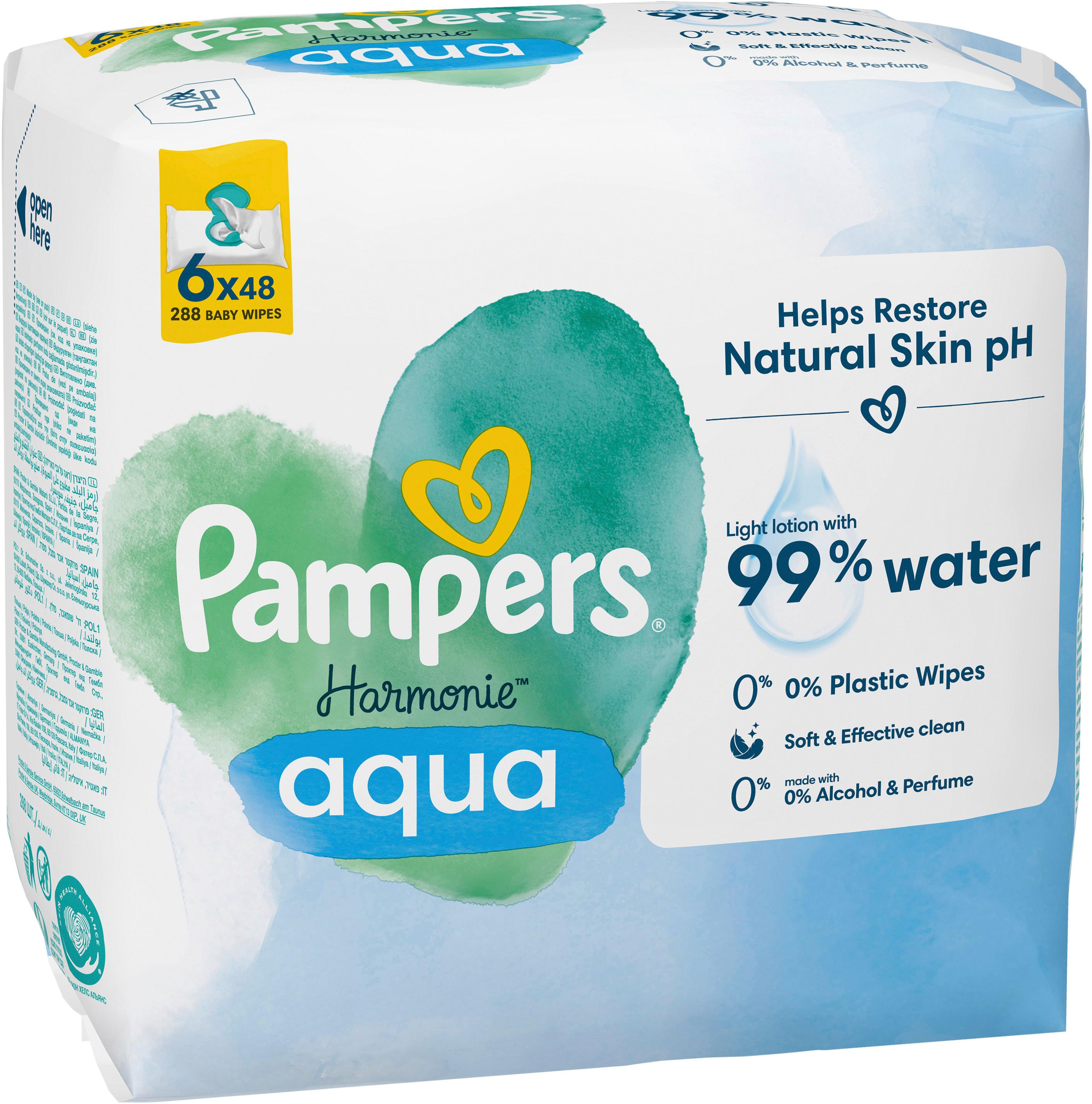 Produktbild Pampers Feuchttücher Aqua 6x48 288ST 12 von 12