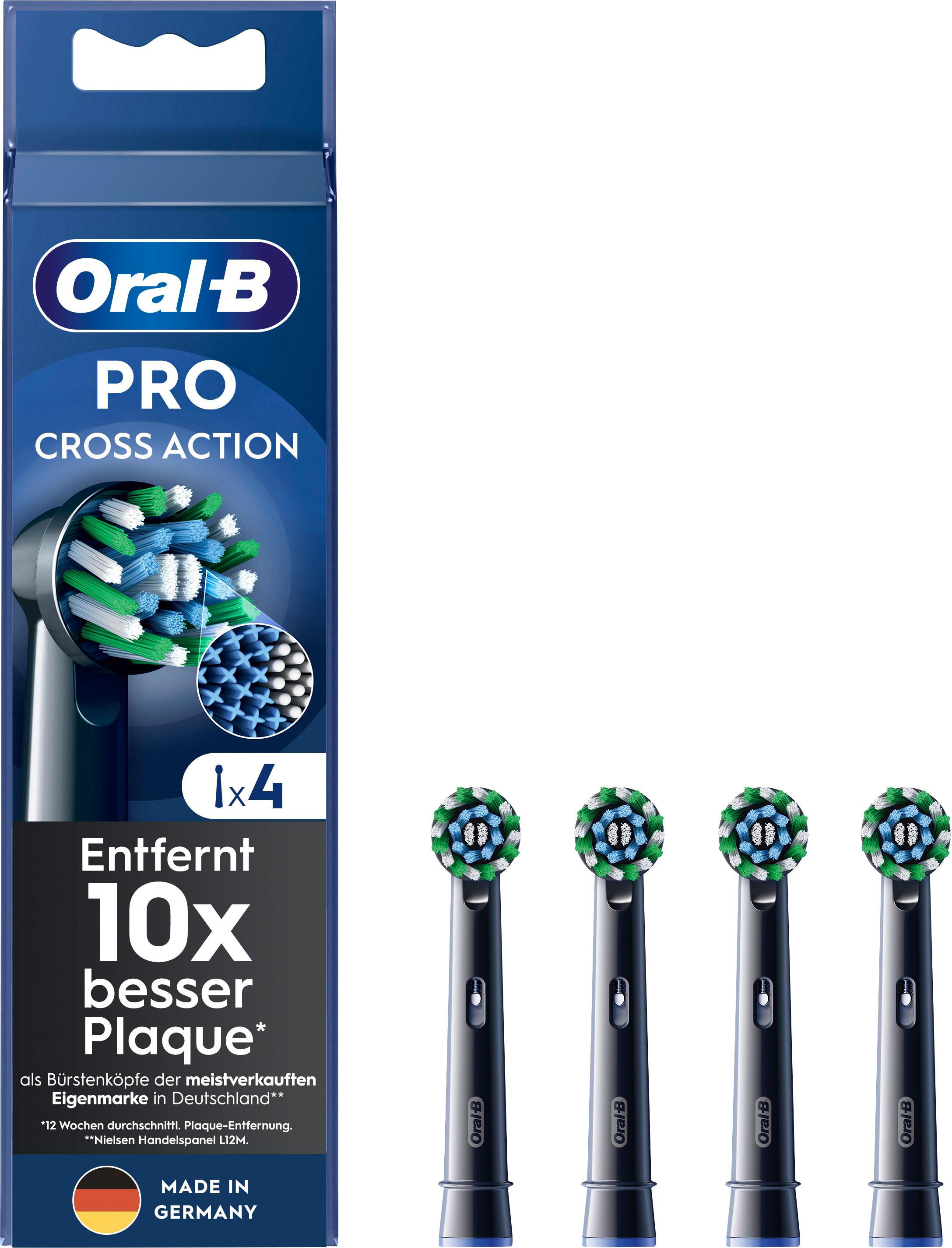 Produktbild Oral-B PRO CROSSACTION Aufsteckbürsten Schwarz 4 Stück AM 4 von 12
