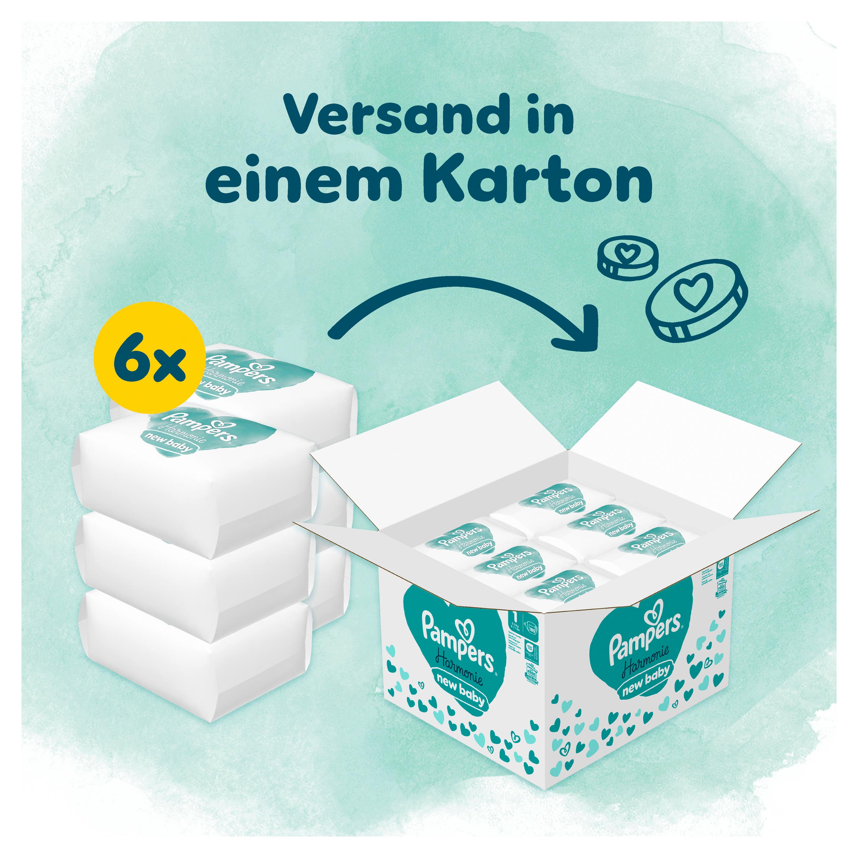 Produktbild Pampers Harmonie Windeln Gr.1 2-5kg Monatspackung 22 von 23