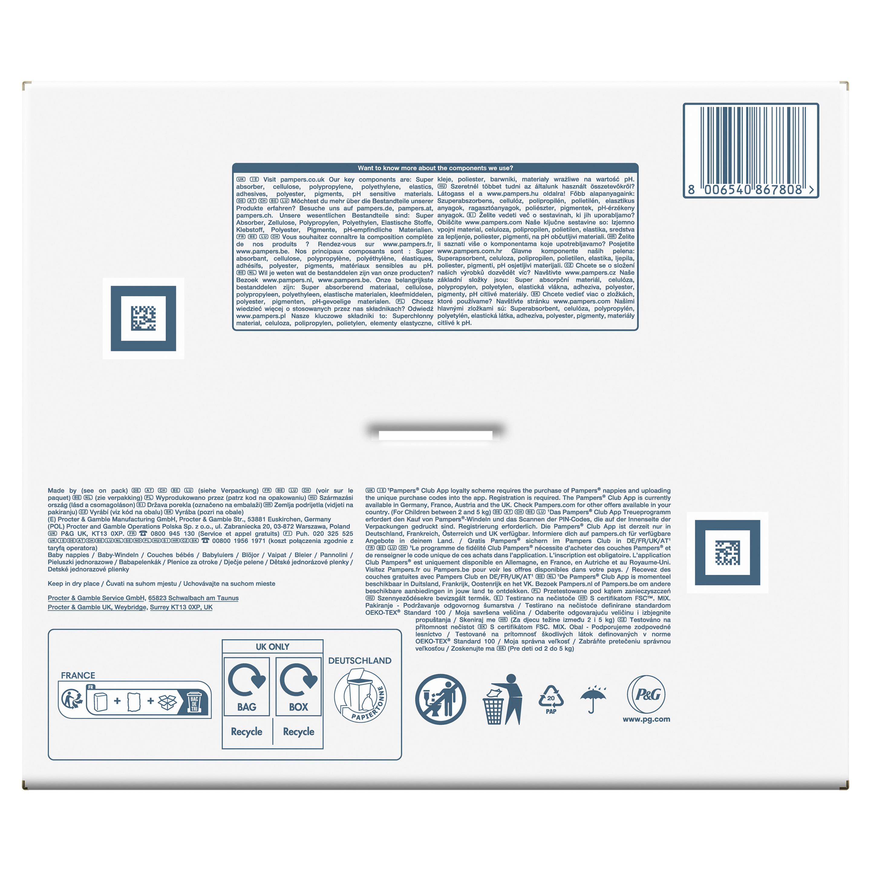 Produktbild Pampers Harmonie Windeln Gr.1 2-5kg Monatspackung 3 von 23