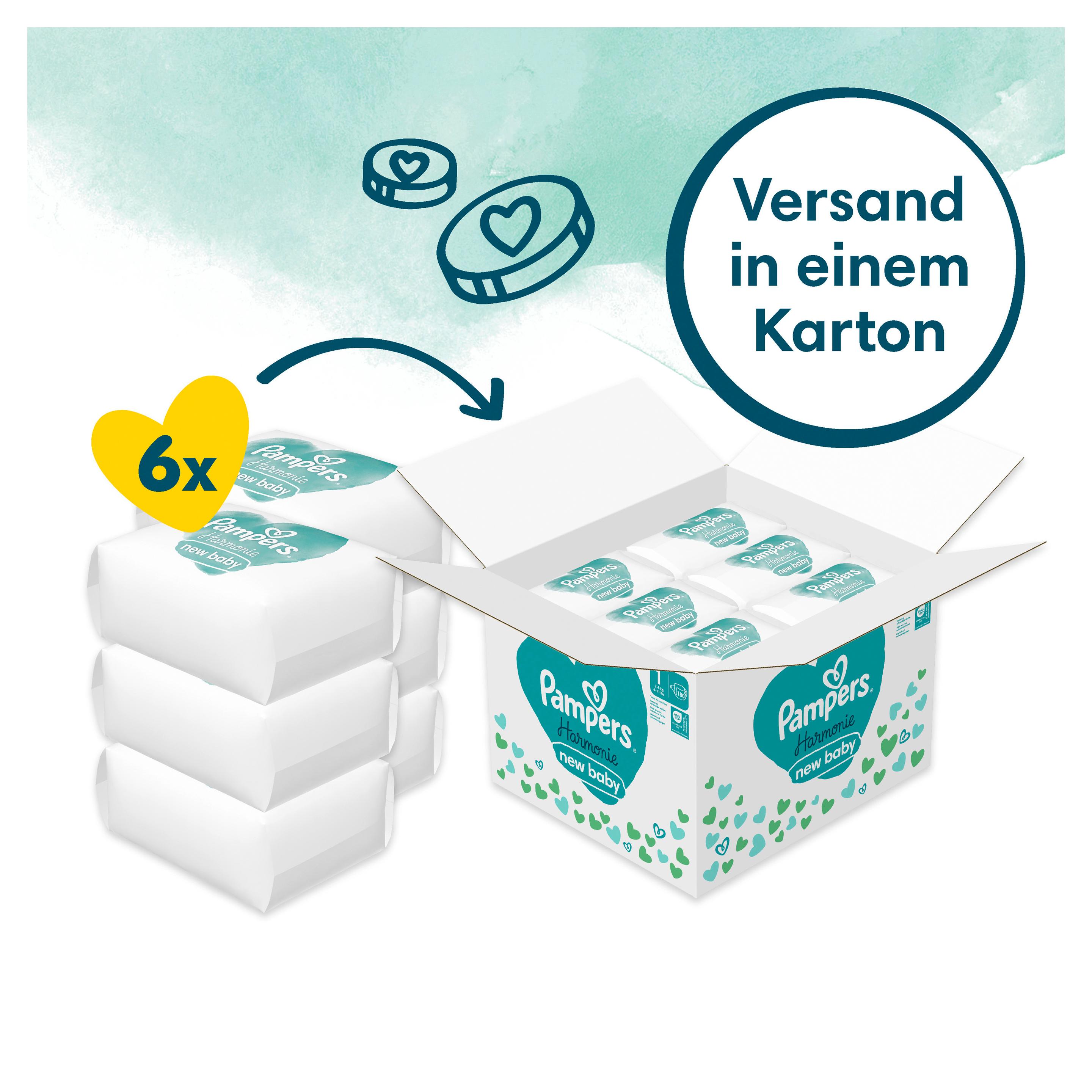 Produktbild Pampers Harmonie Windeln Gr.1 2-5kg Monatspackung 9 von 23