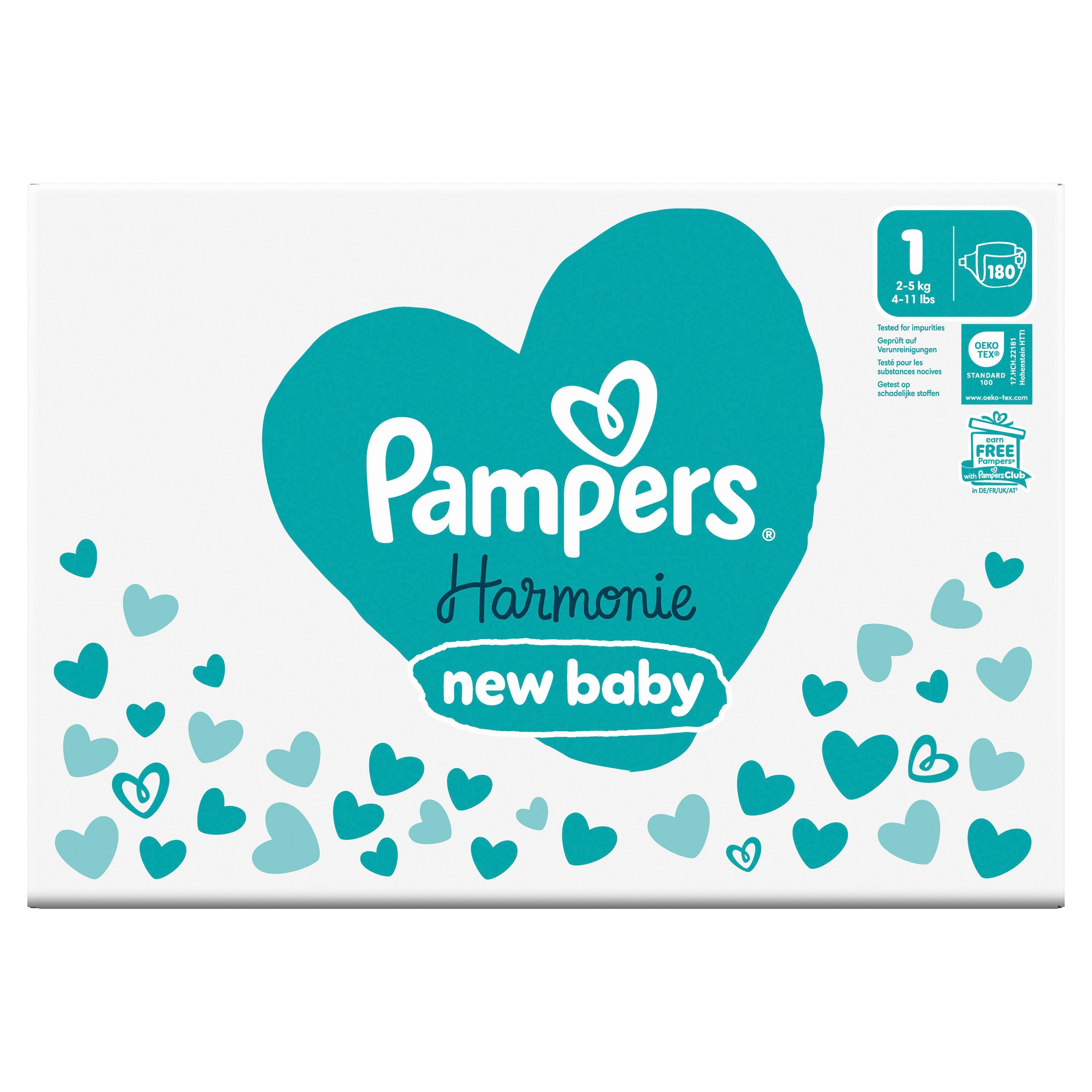 Produktbild Pampers Harmonie Windeln Gr.1 2-5kg Monatspackung 2 von 23