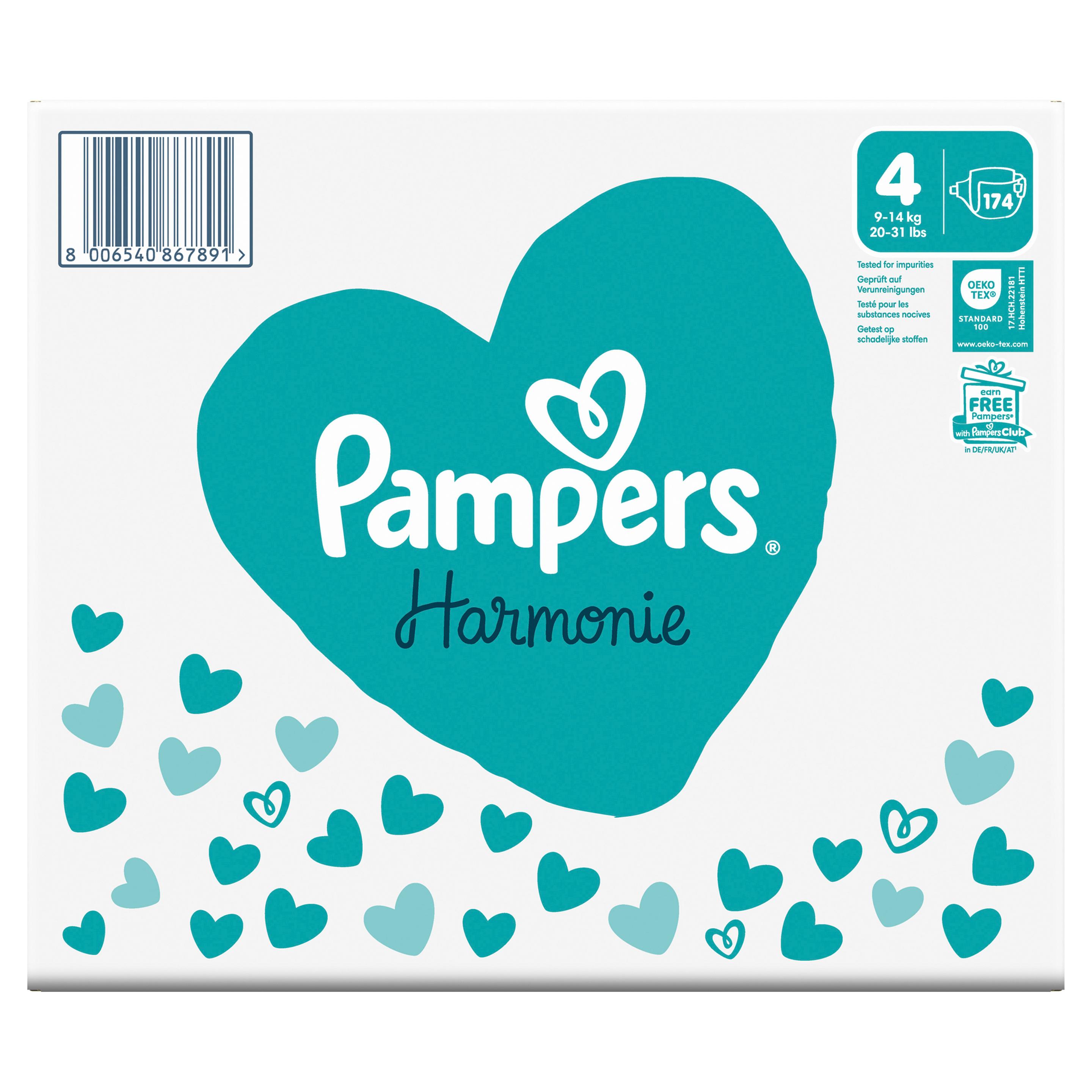 Produktbild Pampers Harmonie Windeln Gr.4 9-14kg Monatsbox 8 von 24