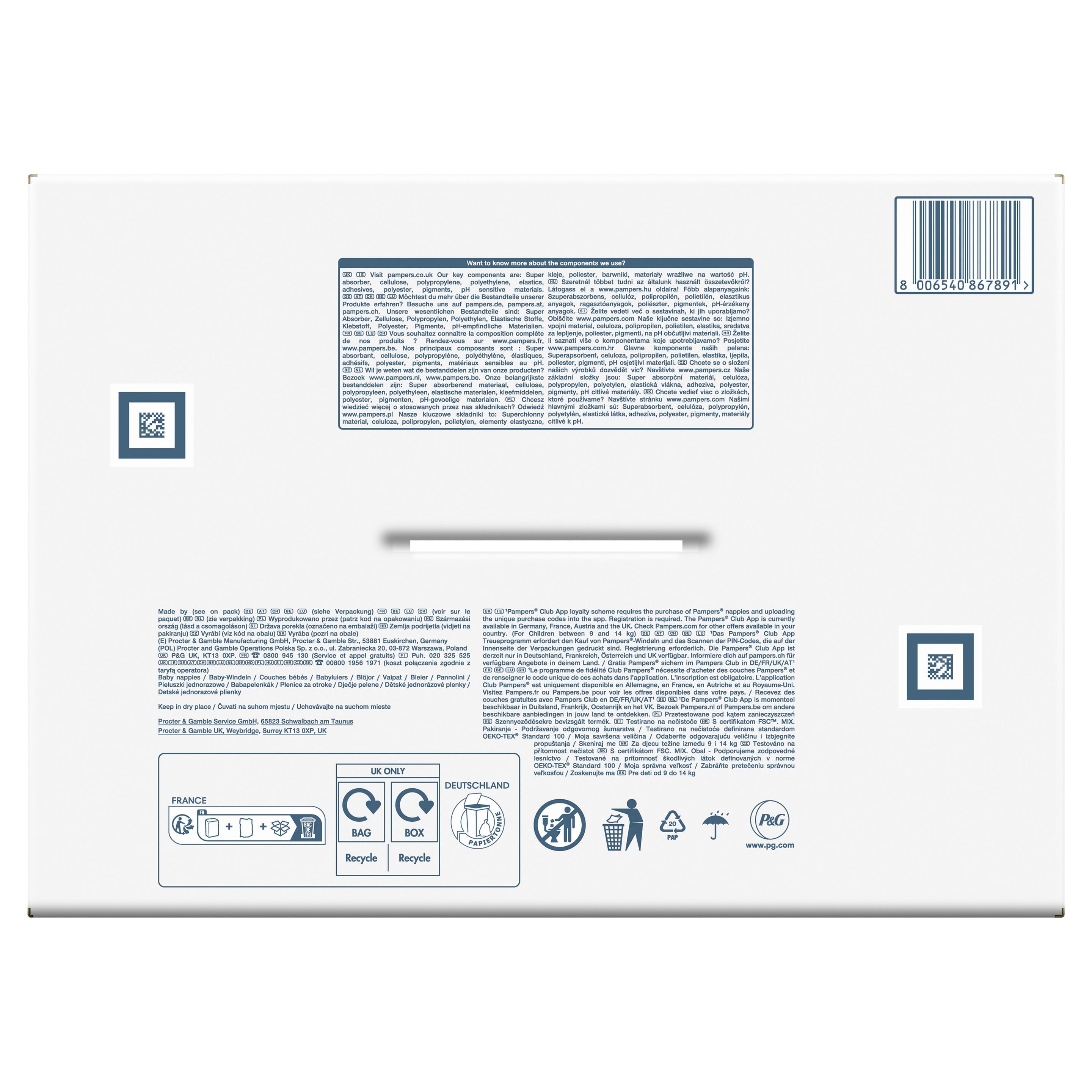 Produktbild Pampers Harmonie Windeln Gr.4 9-14kg Monatsbox 24 von 24