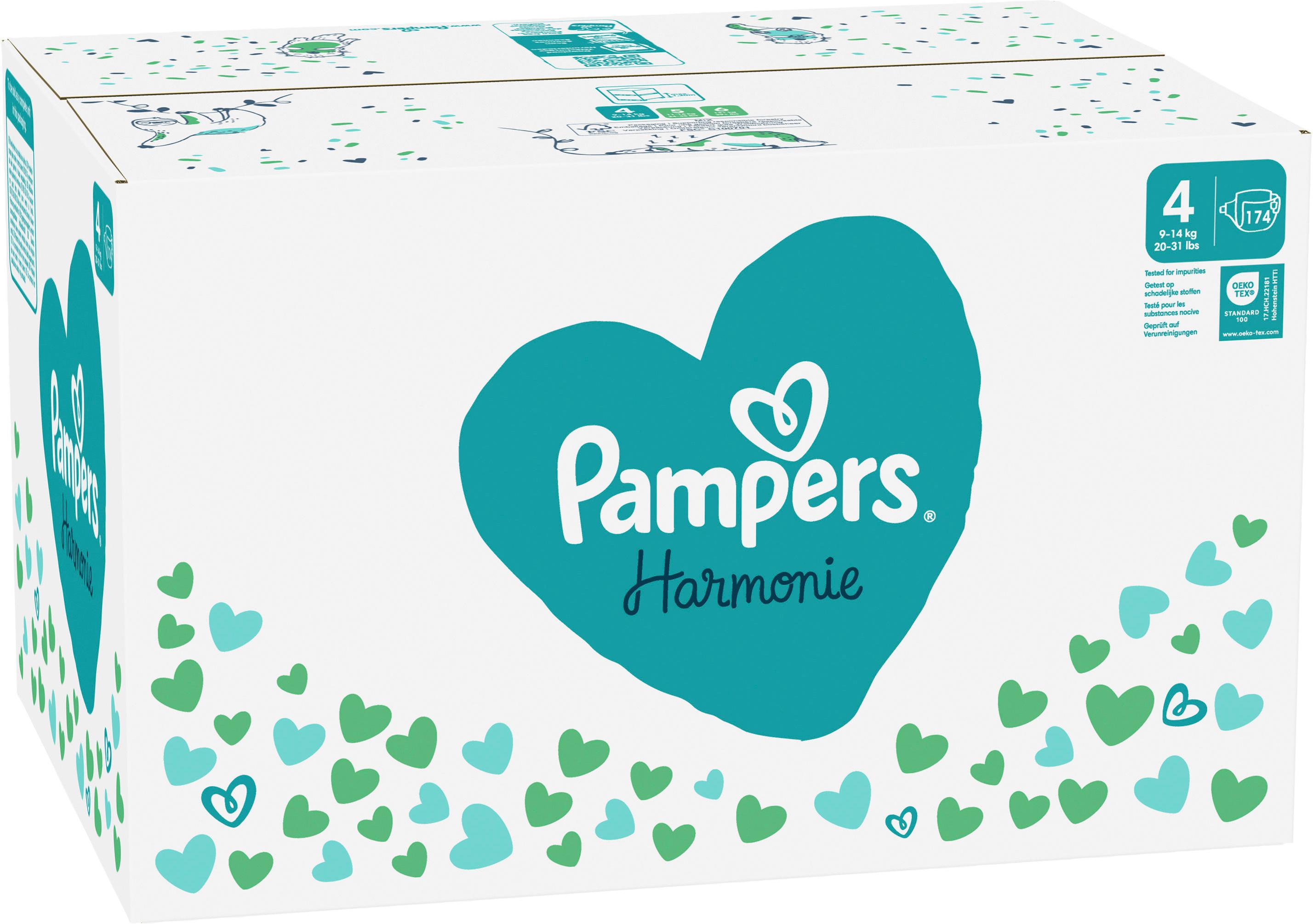 Produktbild Pampers Harmonie Windeln Gr.4 9-14kg Monatsbox 3 von 24