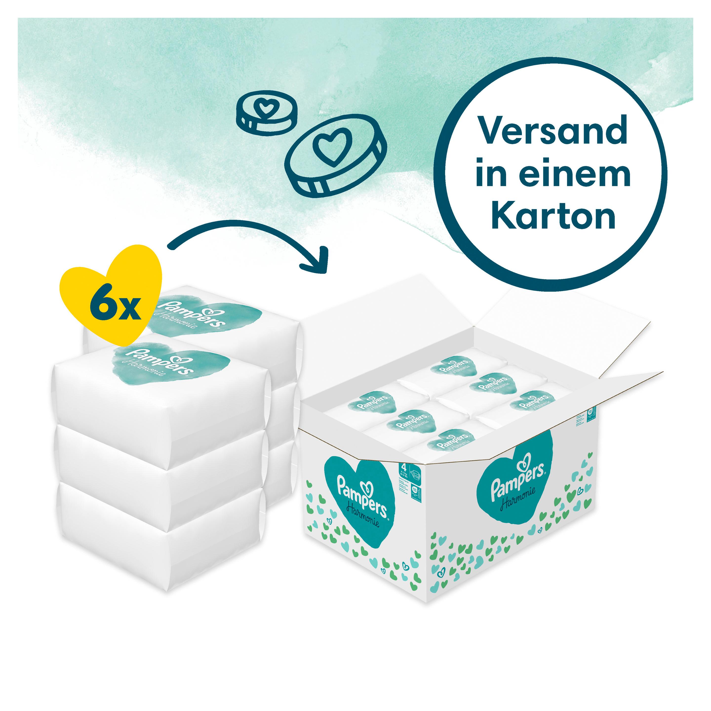 Produktbild Pampers Harmonie Windeln Gr.4 9-14kg Monatsbox 21 von 24
