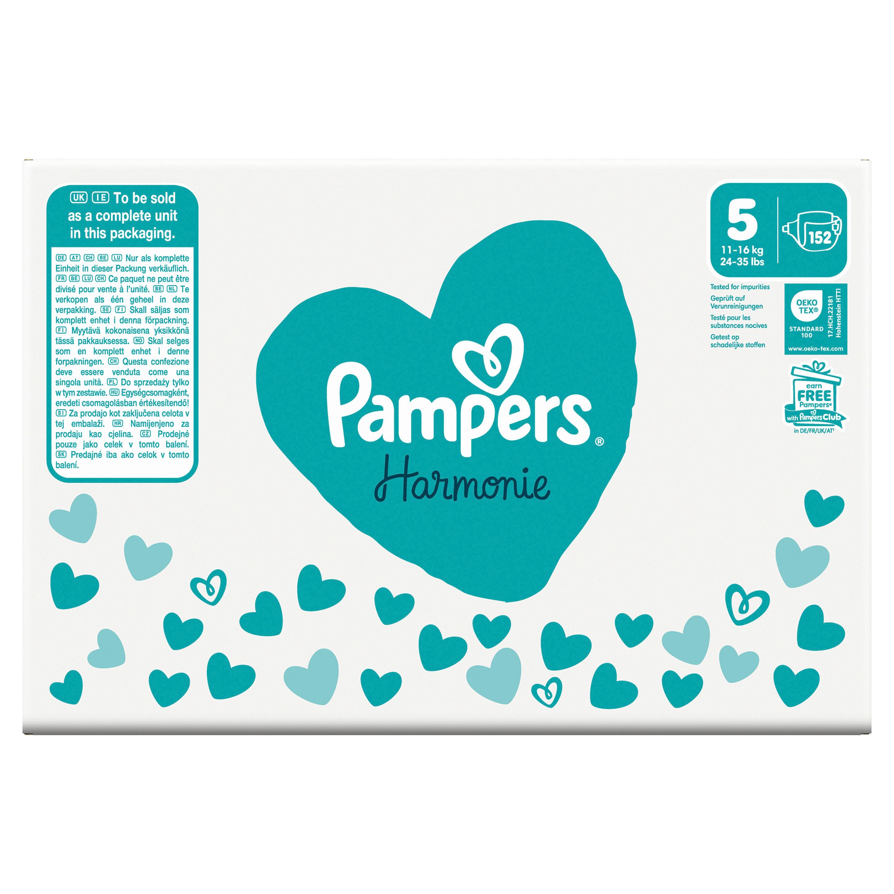 Produktbild Pampers Harmonie Windeln Gr.5 11-16kg Monatsbox 20 von 24