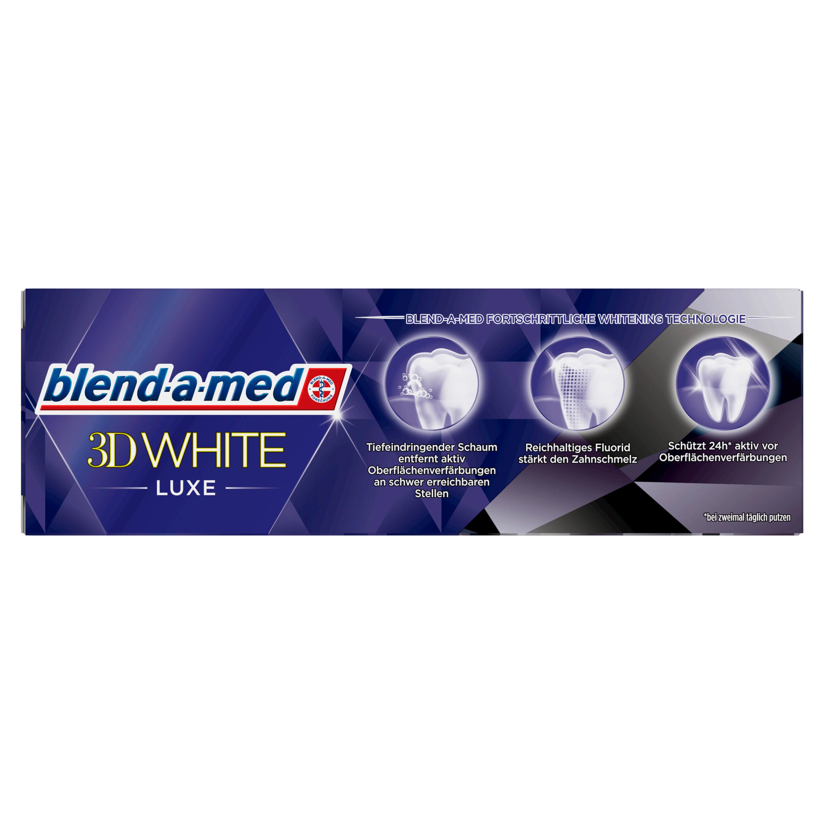 Produktbild Blend-A-Med Zahnpasta 3D White Luxe Aktivkohle 75ml 3 von 7