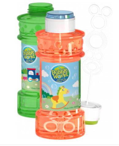 Dulcop - Seifenblasen Bubble World 300 ml Glas, farblich sortiert
