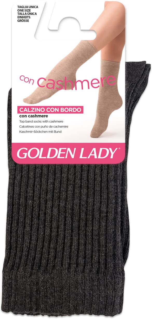 Damen Socken Ribbed Cashmere