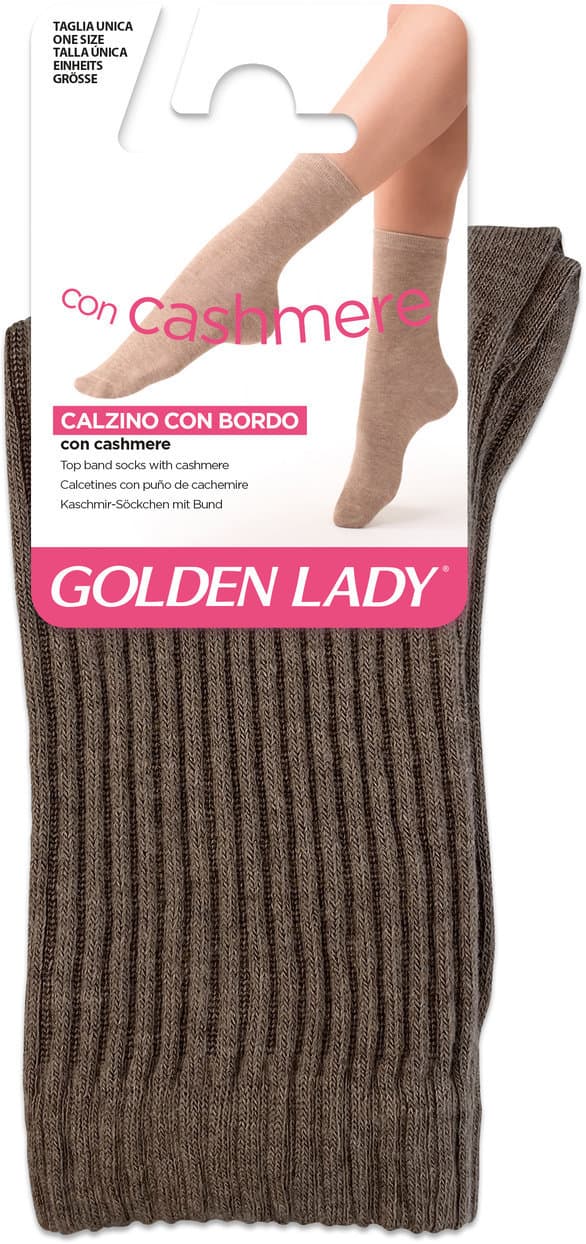 Damen Socken Ribbed Cashmere