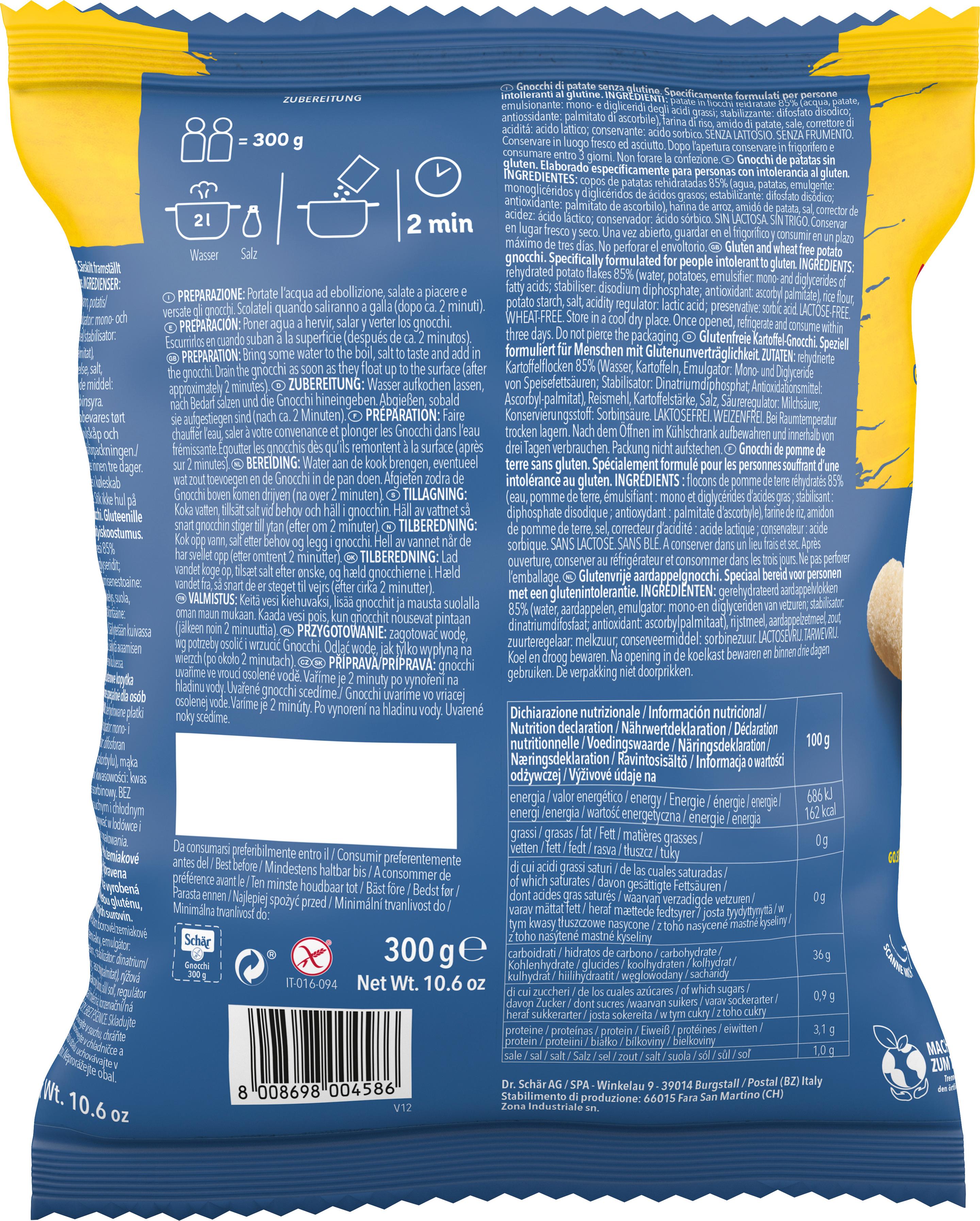 Produktbild Schär Gnocchi - glutenfrei 2 von 2