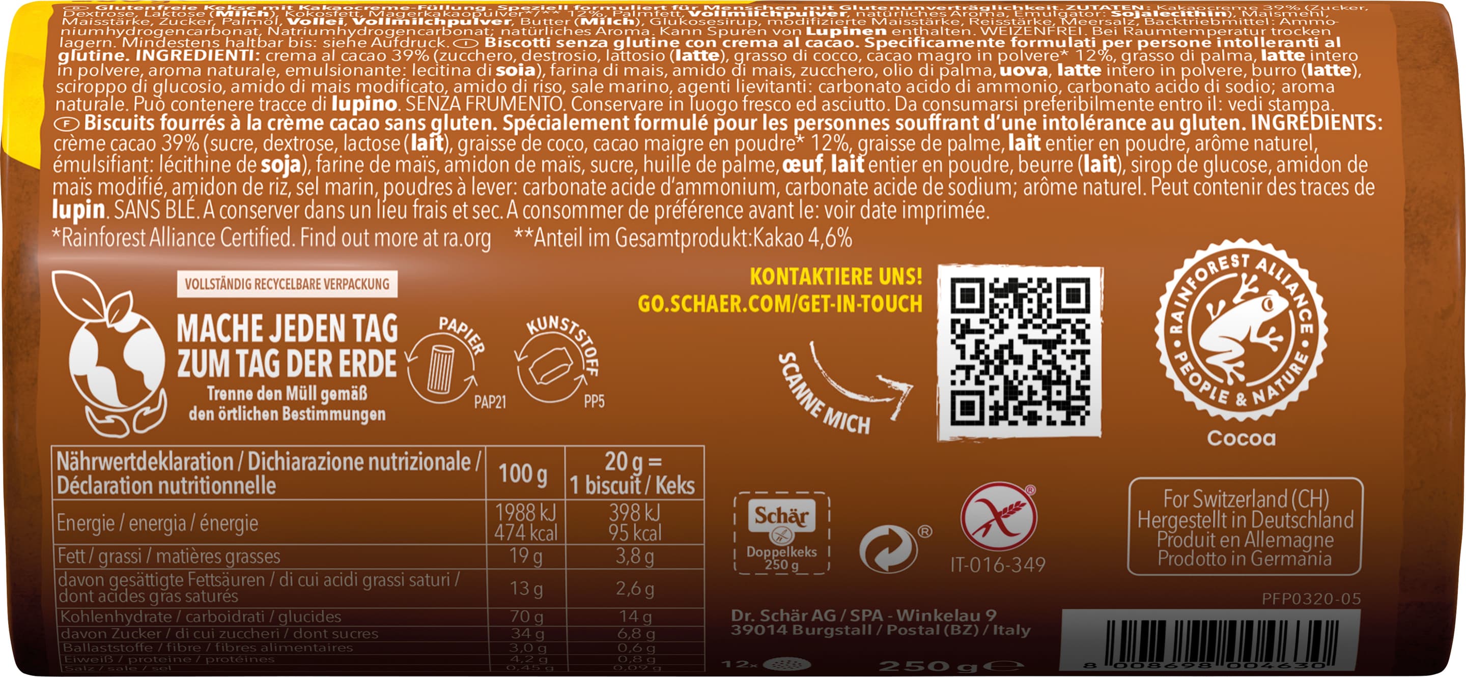 Produktbild Schär Doppelkeks - glutenfrei 2 von 2