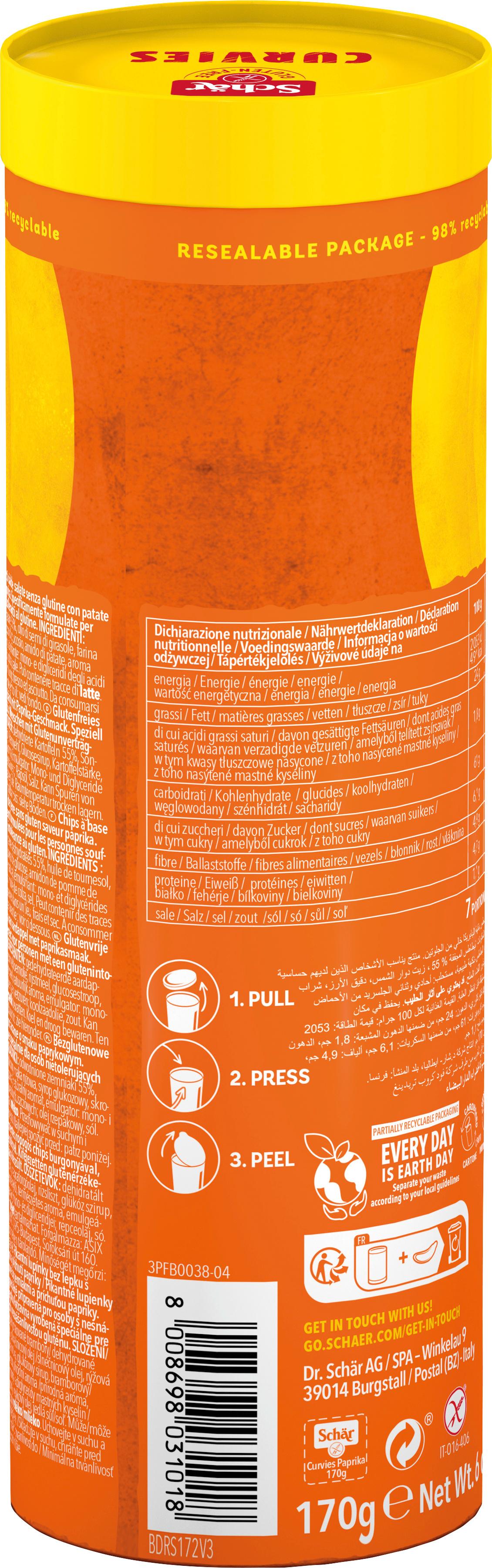Produktbild Schär Curvies Paprika 2 von 2