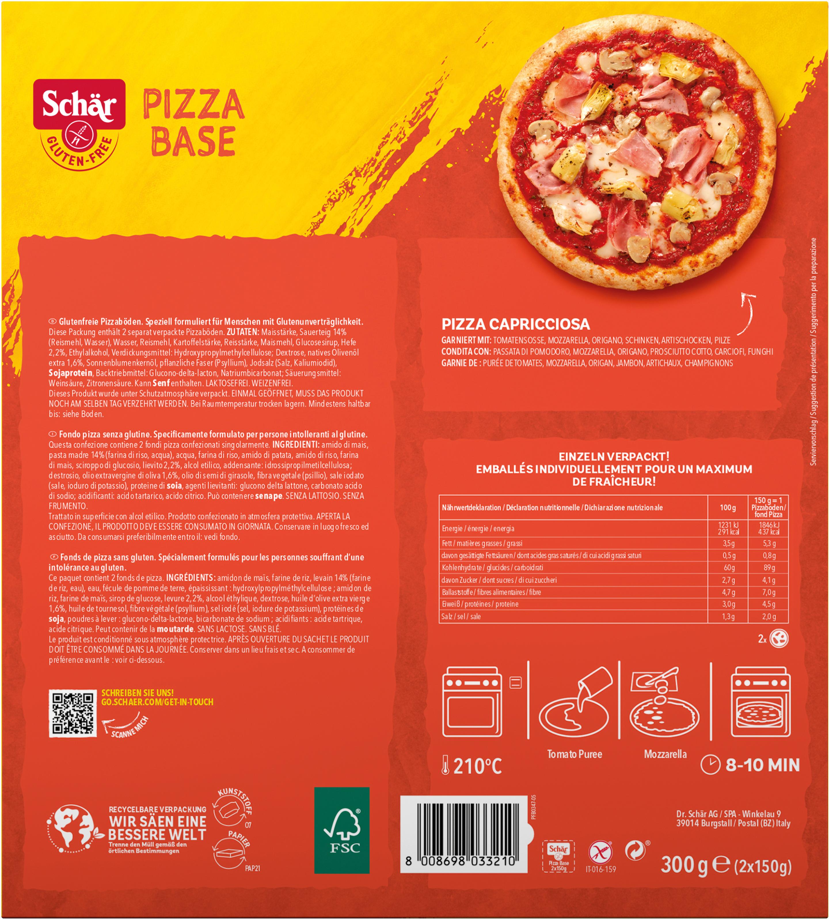 Produktbild Schär Pizzaboden - glutenfrei 2 von 2