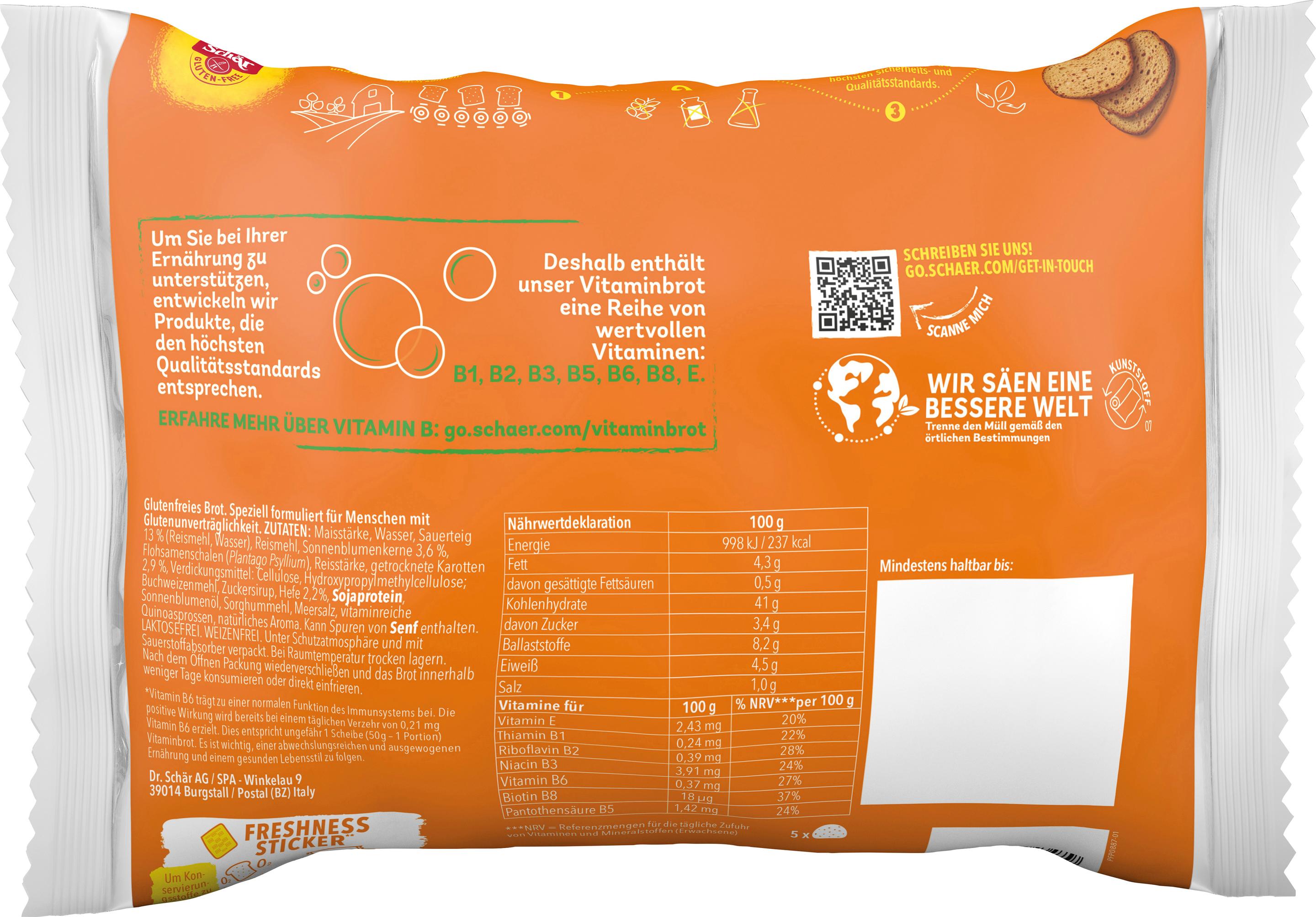 Produktbild Schär Vitaminbrot 2 von 2