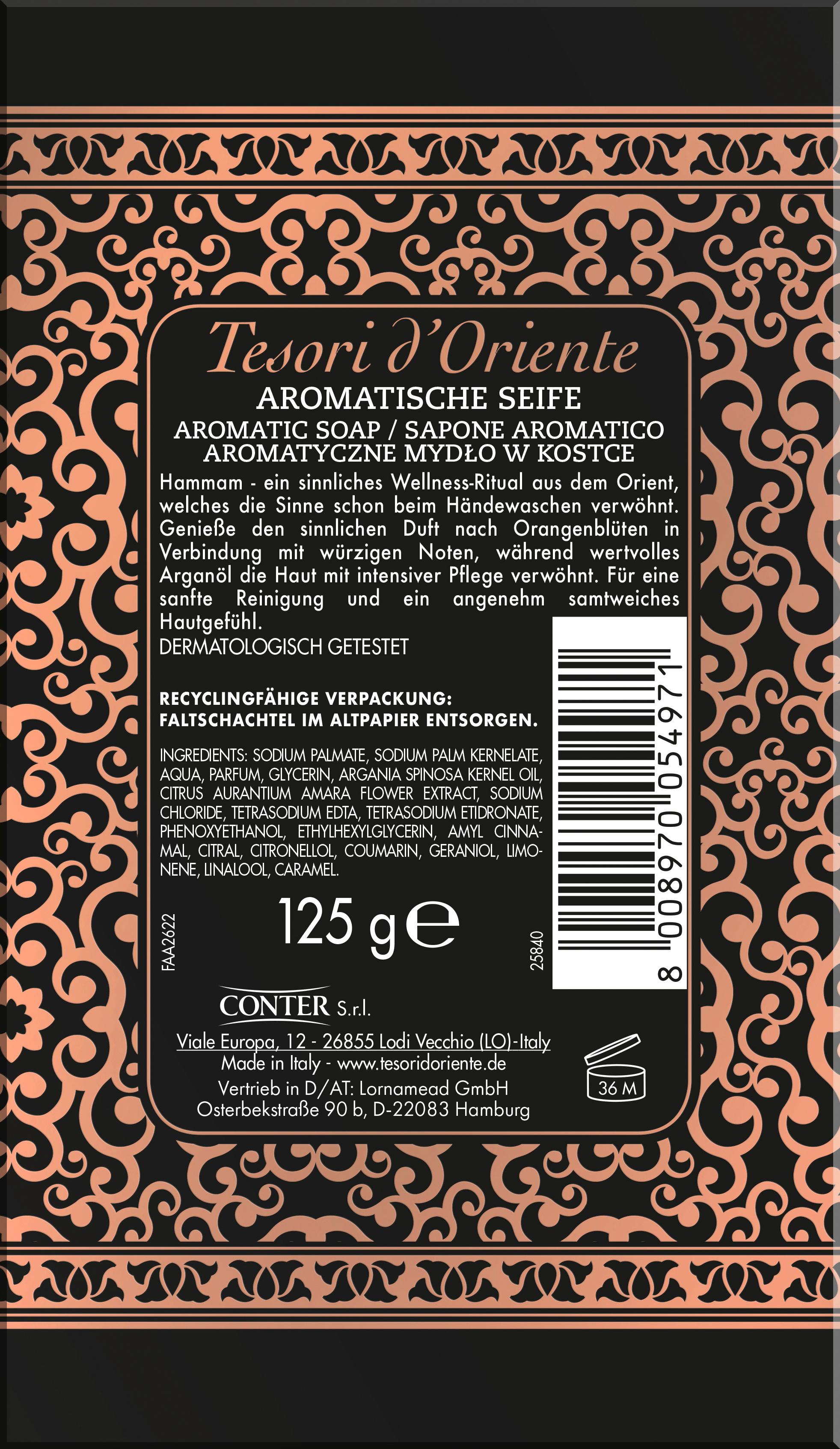 Produktbild Tesori d'Oriente feste Seife Hammam 2 von 9