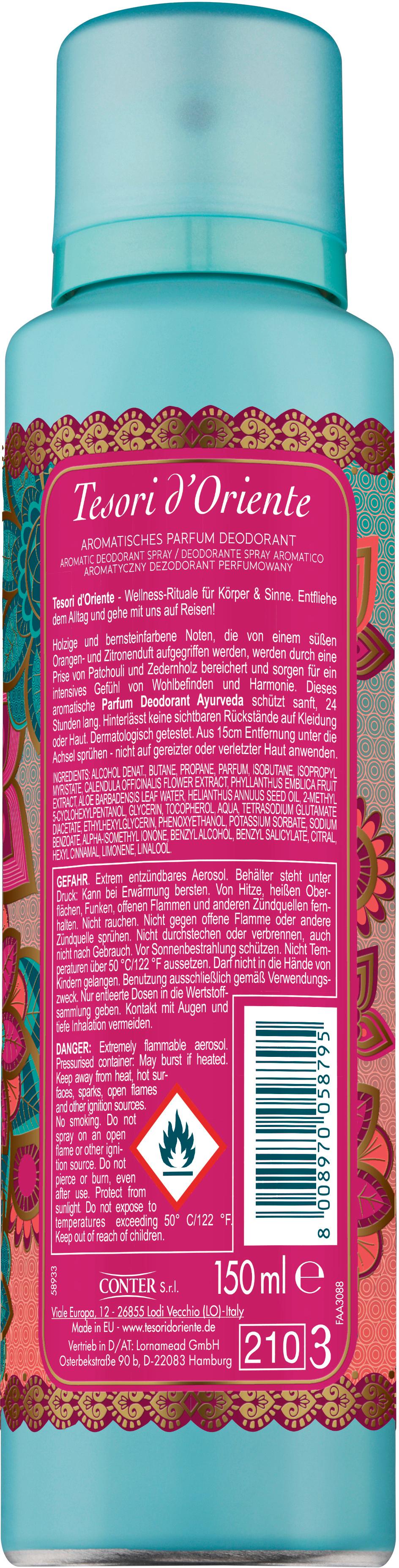 Produktbild Tesori d’Oriente Deospray Ayurveda 2 von 6
