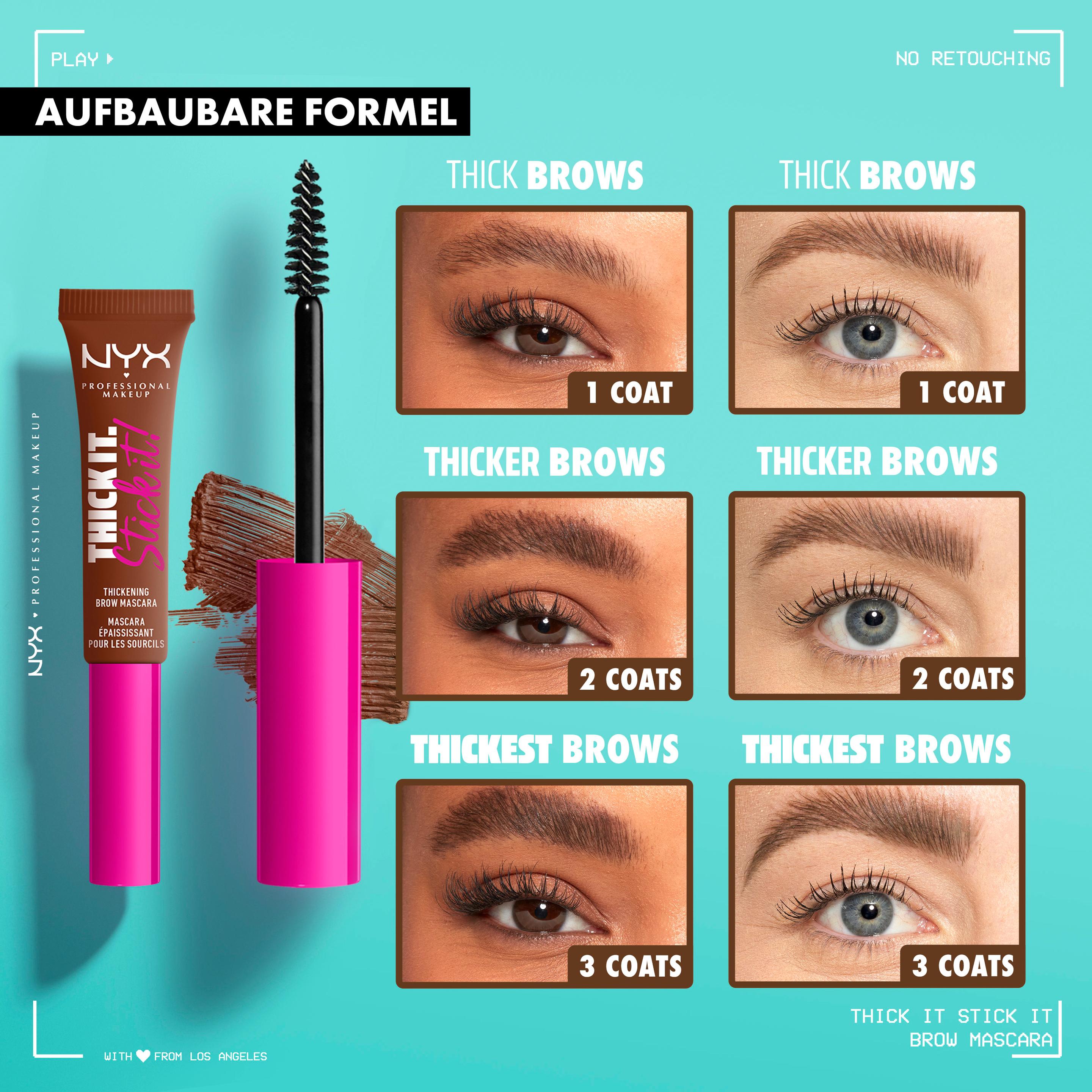 Produktbild NYX PROFESSIONAL MAKEUP Brow Mascara Thick it Stick it! 8 von 13