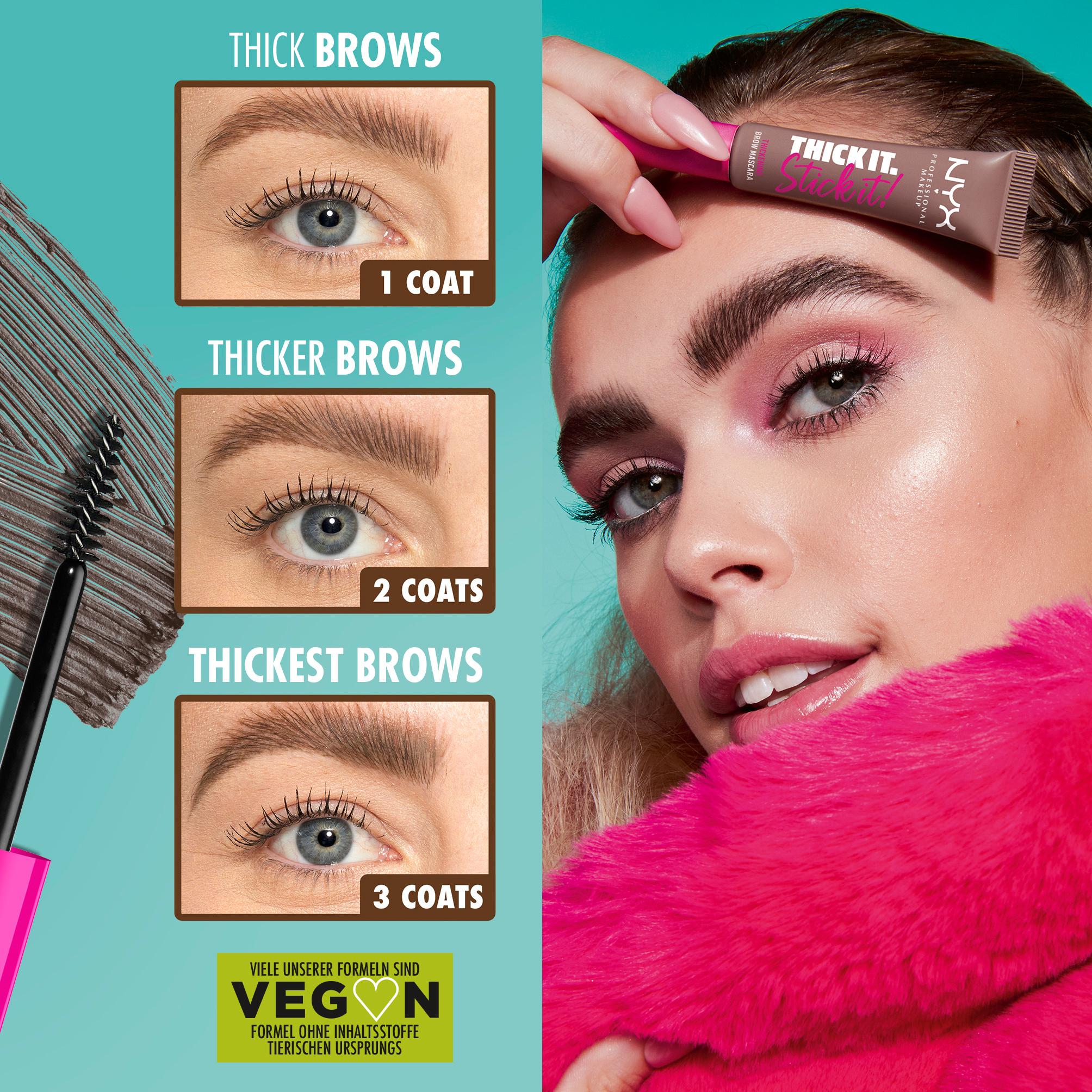 Produktbild NYX PROFESSIONAL MAKEUP Brow Mascara Thick it Stick it! 3 von 13