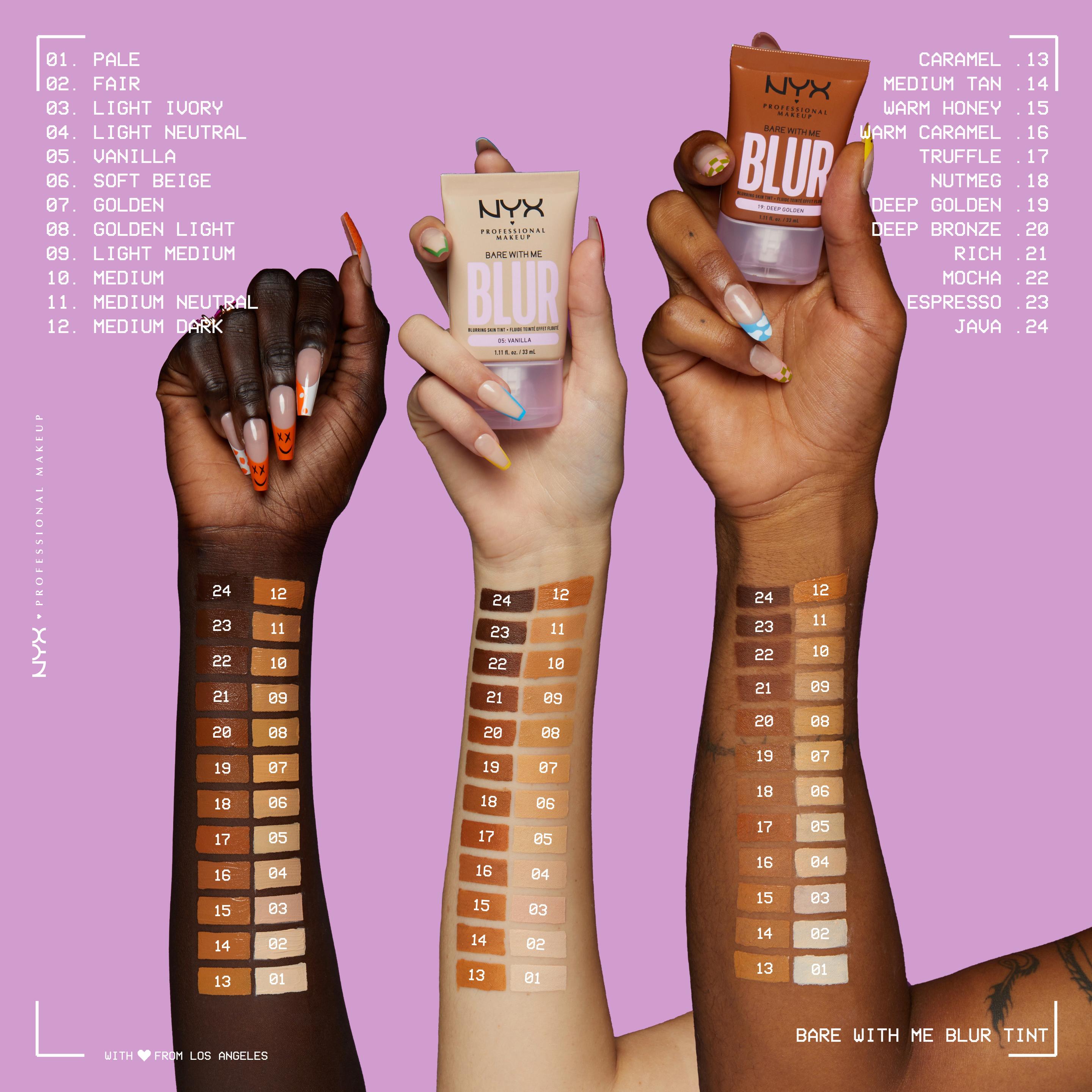 Produktbild NYX PROFESSIONAL MAKEUP Bare with me Blur Tint Foundation 3 von 7