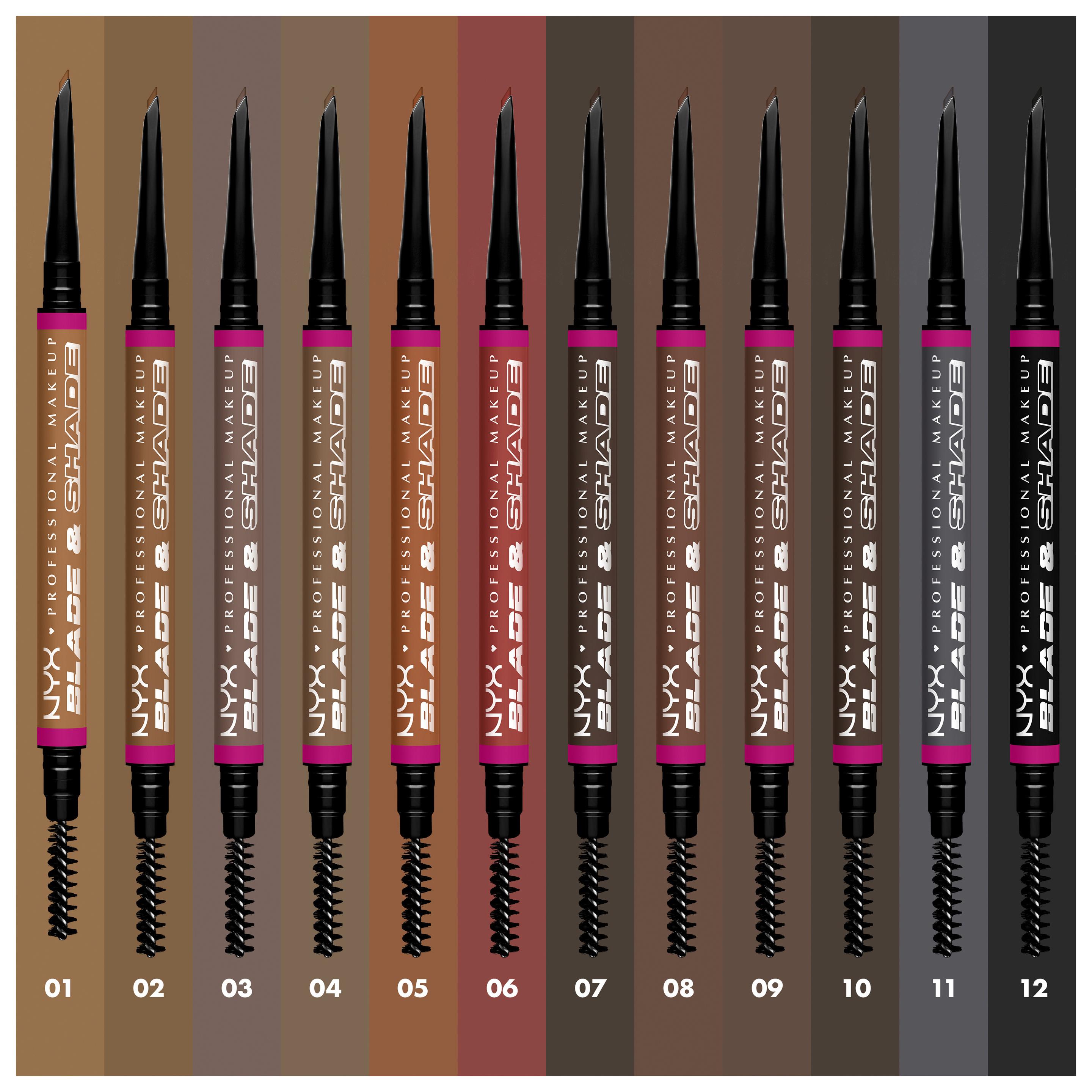 Produktbild NYX PROFESSIONAL Make up Blade & Shade Nano Augenbrauenstift 6 von 11
