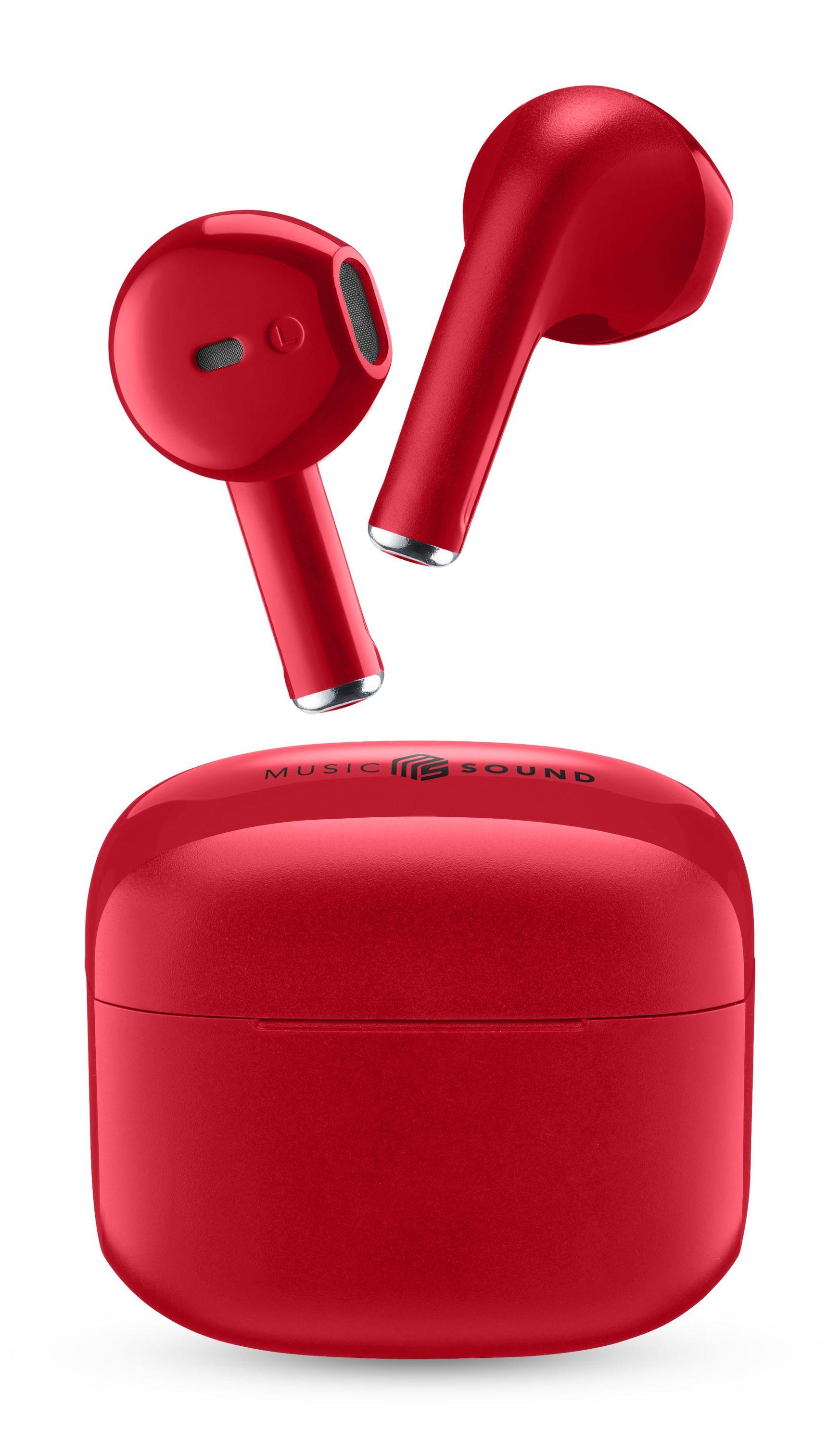 Cellularline Music&Sound Bluetooth Earphones SWAG Red