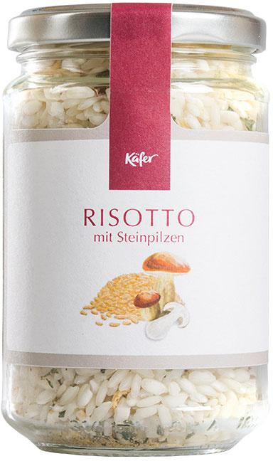 Käfer Risotto mit Steinpilzen