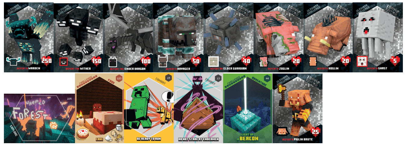 Produktbild Panini - Minecraft Challenges Trading Cards Mega Box 2 von 2