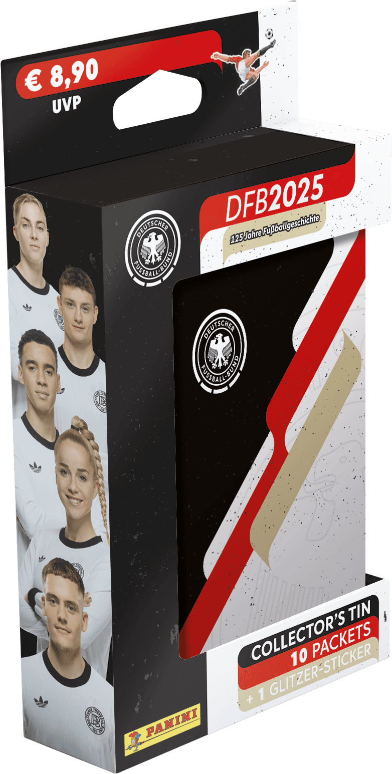 Panini - 125 Jahre DFB 2025 Pocket Tin 10 Tüten + Special
