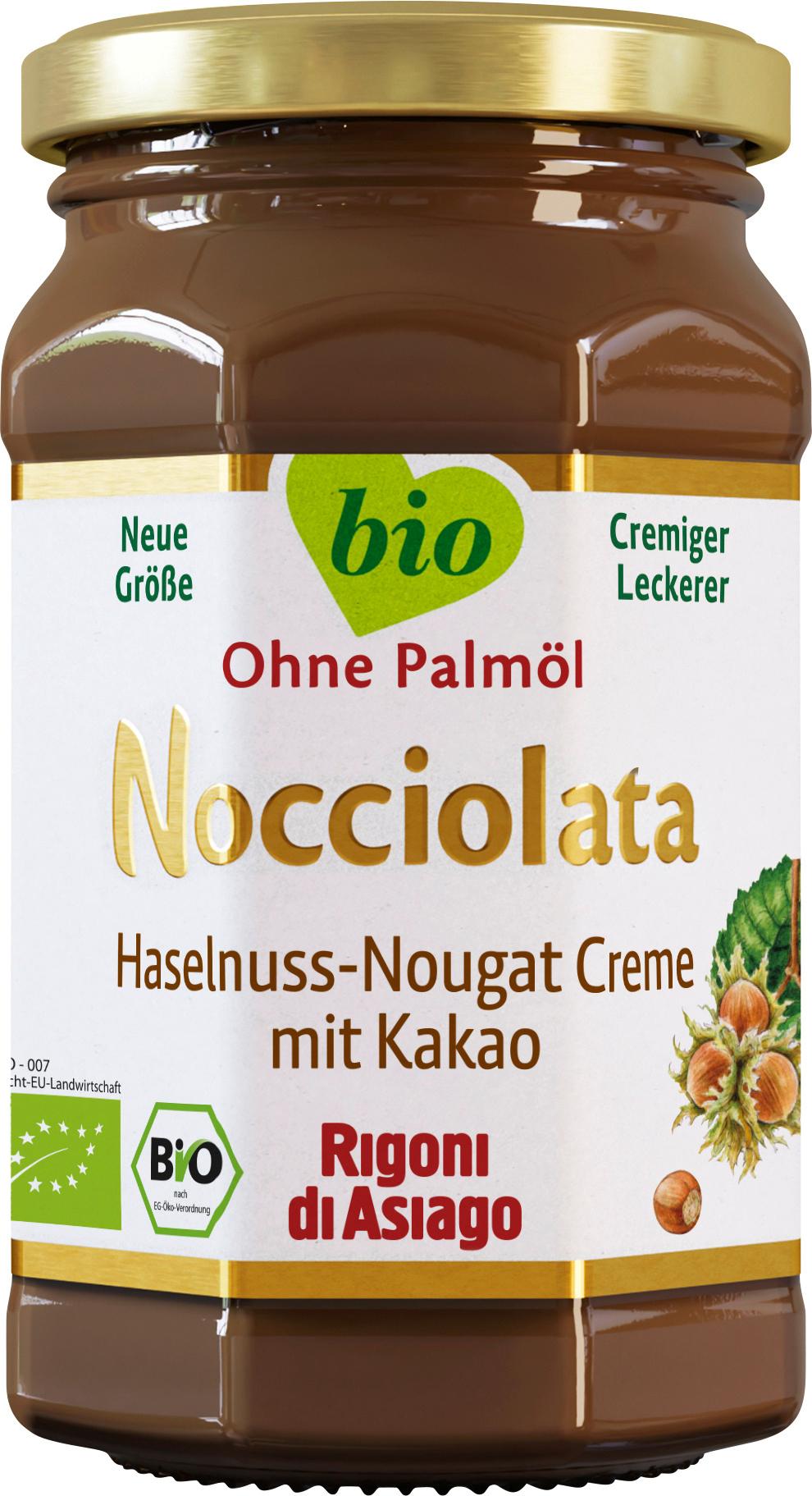 Nocciolata Bio Haselnuss-Nougat Creme mit Kakao