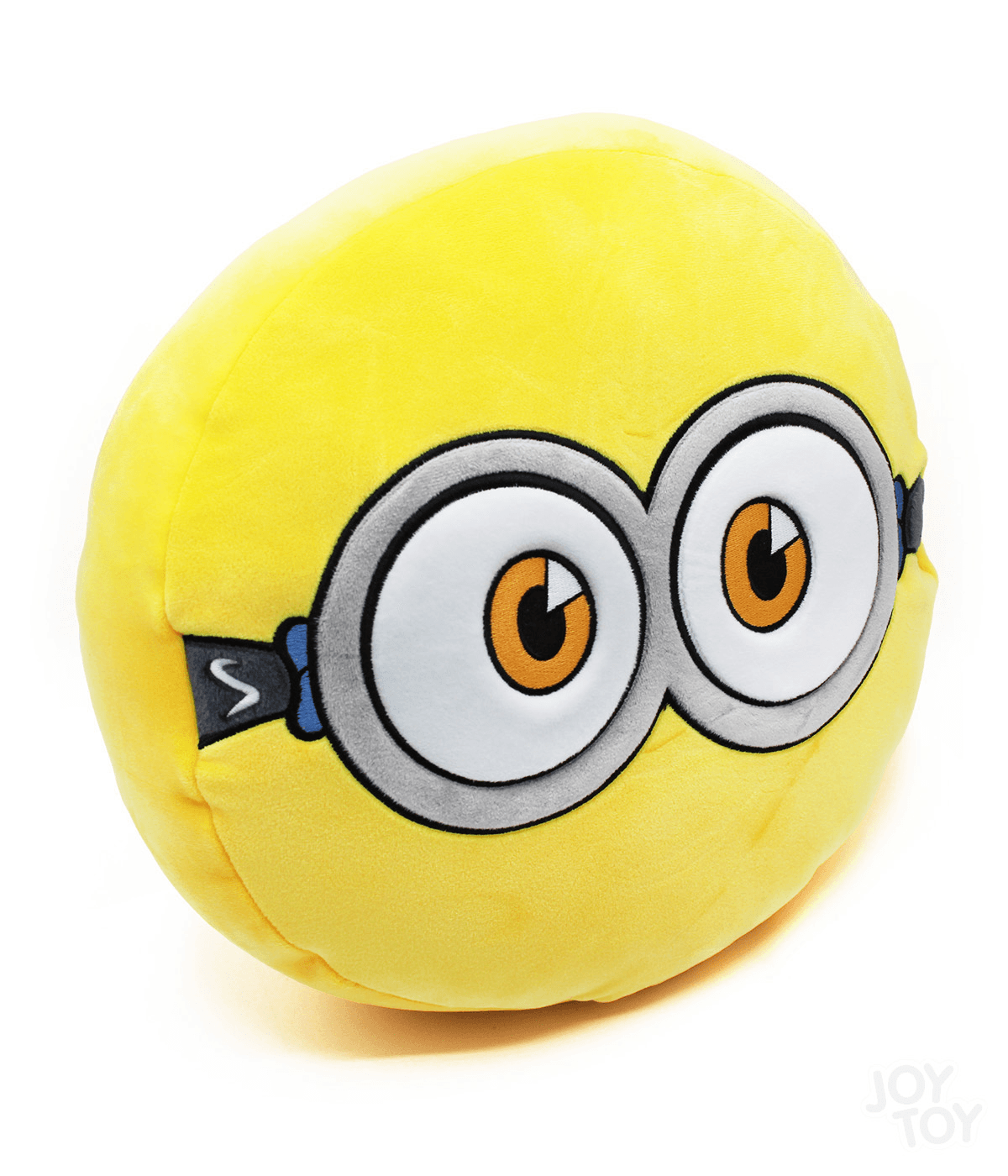 Minions 3 Rundes Plüschkissen 30 cm – Bestickt auf Vorder- und Rückseite, Kuschelkissen Gelb