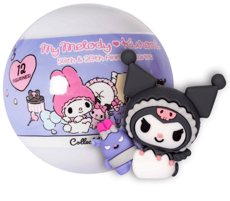 My Melody & Kuromi Mini-Sammelfigur in 65-mm-Überraschungskapsel, zufälliges Motiv