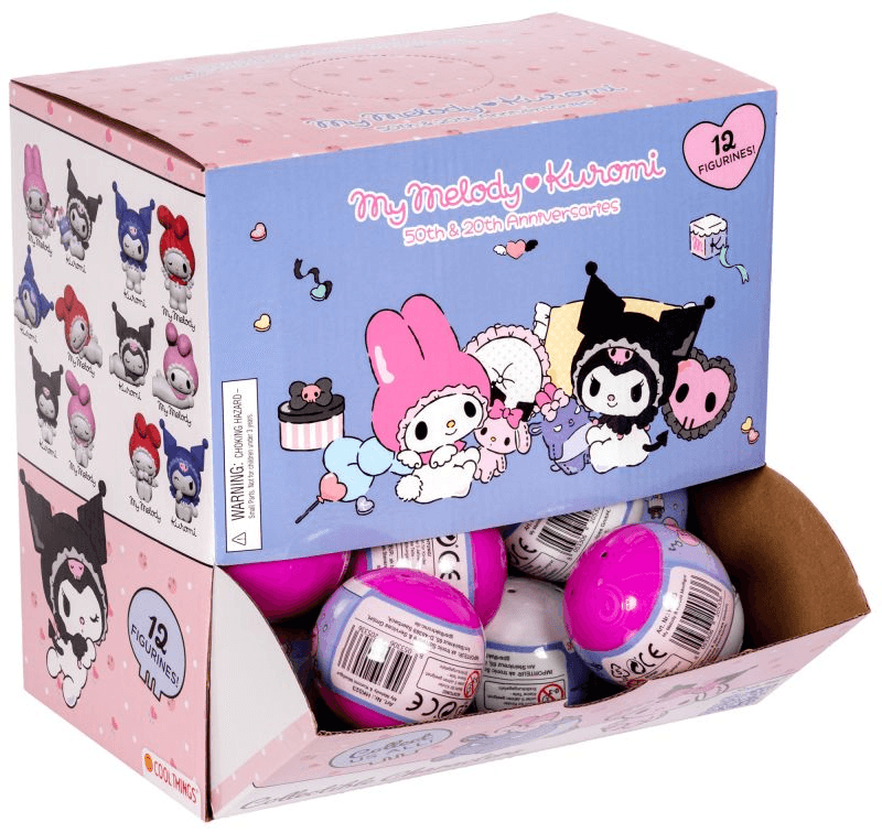 My Melody & Kuromi Mini-Sammelfigur in 65-mm-Überraschungskapsel, zufälliges Motiv