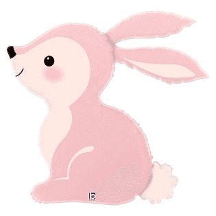 Grabo Folienballon Woodland Pink Bunny XXL 78 cm