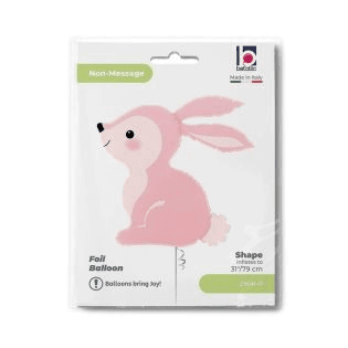Grabo Folienballon Woodland Pink Bunny XXL 78 cm