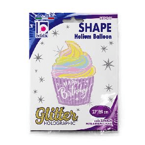 Grabo Folienballon Pastel Birthday Cupcake XXL 68 cm
