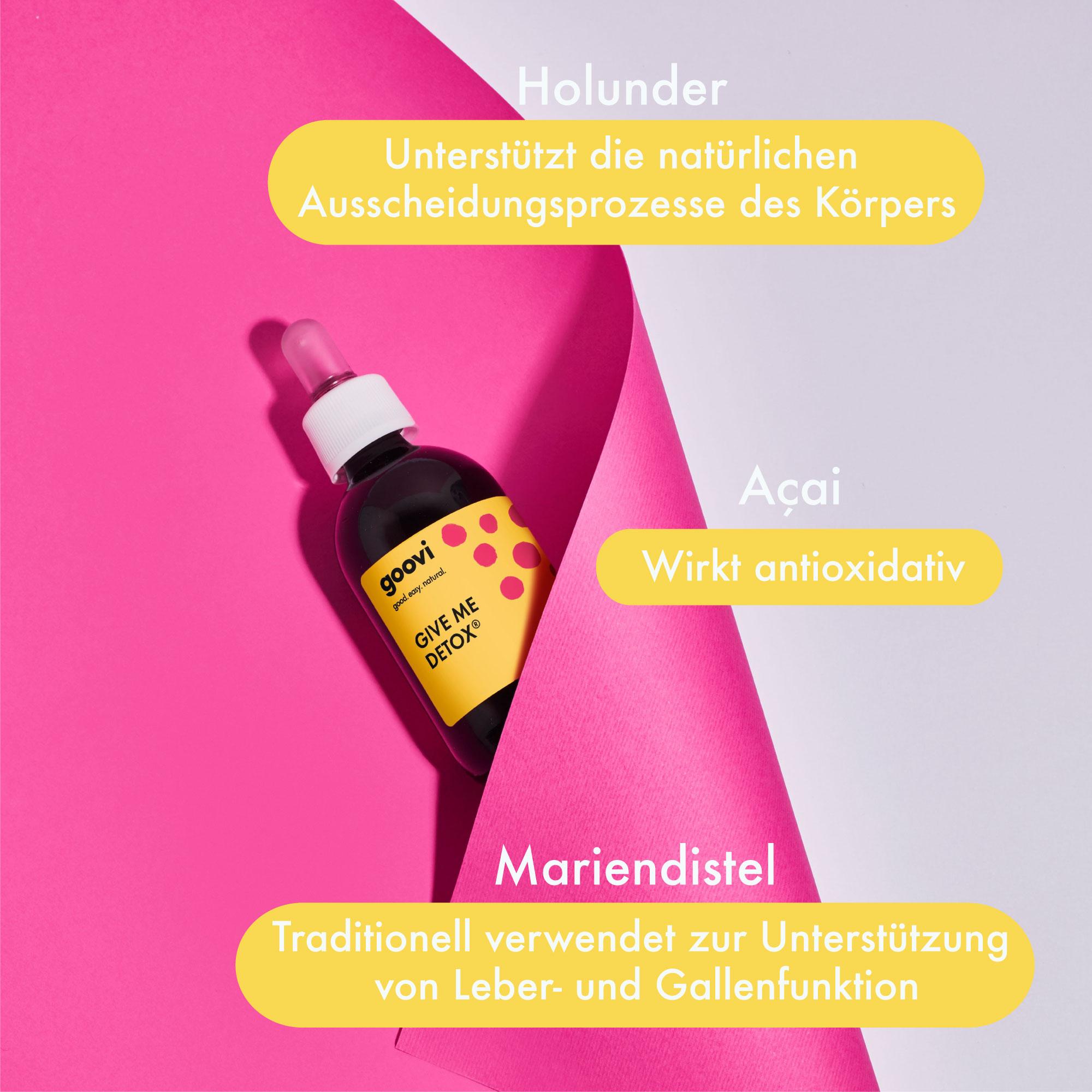 Produktbild goovi Give me Detox Flüssige Nahrungsergänzung 4 von 6