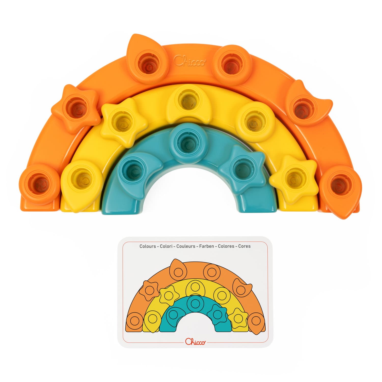 Chicco - Regenbogen Steckspiel