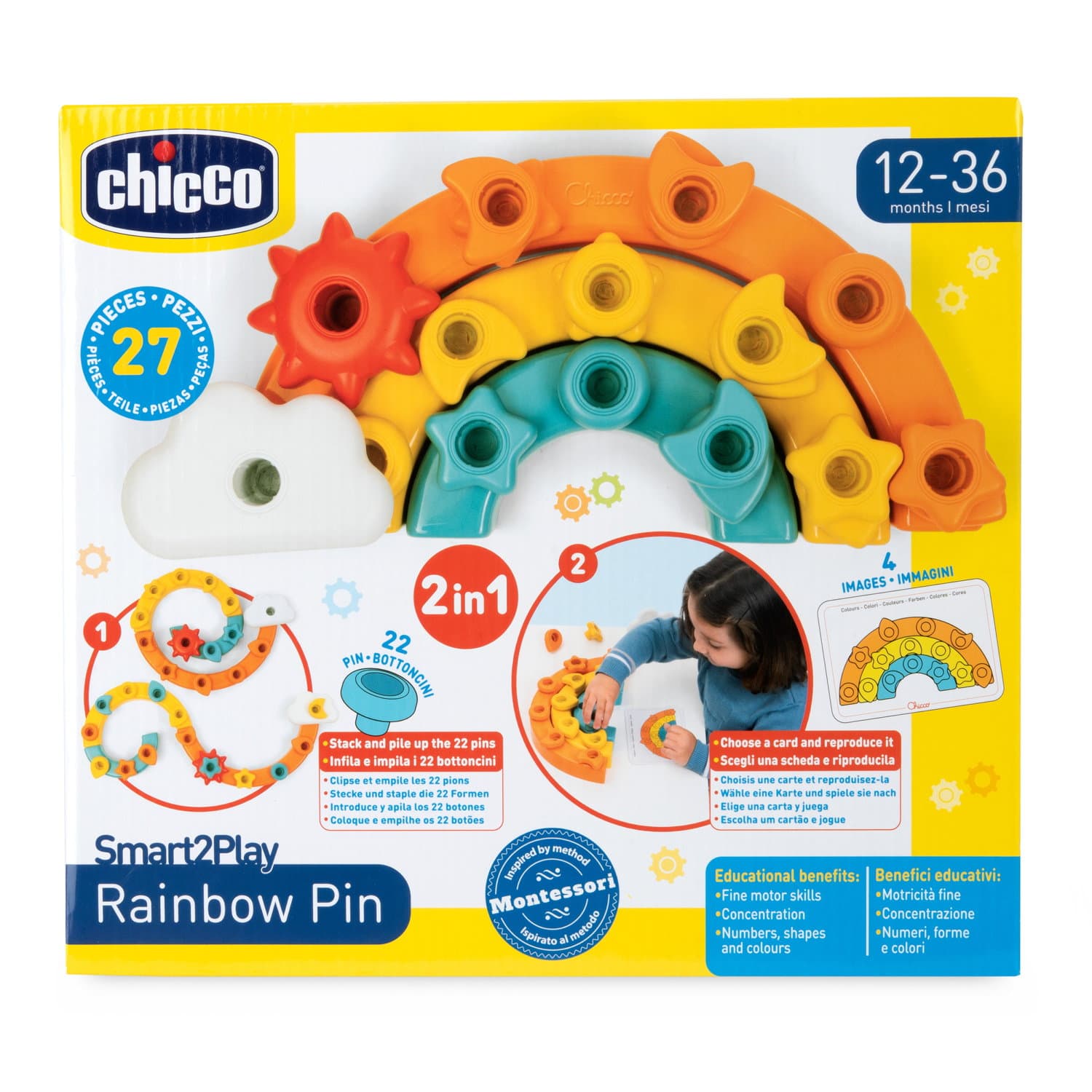 Produktbild Chicco - Regenbogen Steckspiel 11 von 18