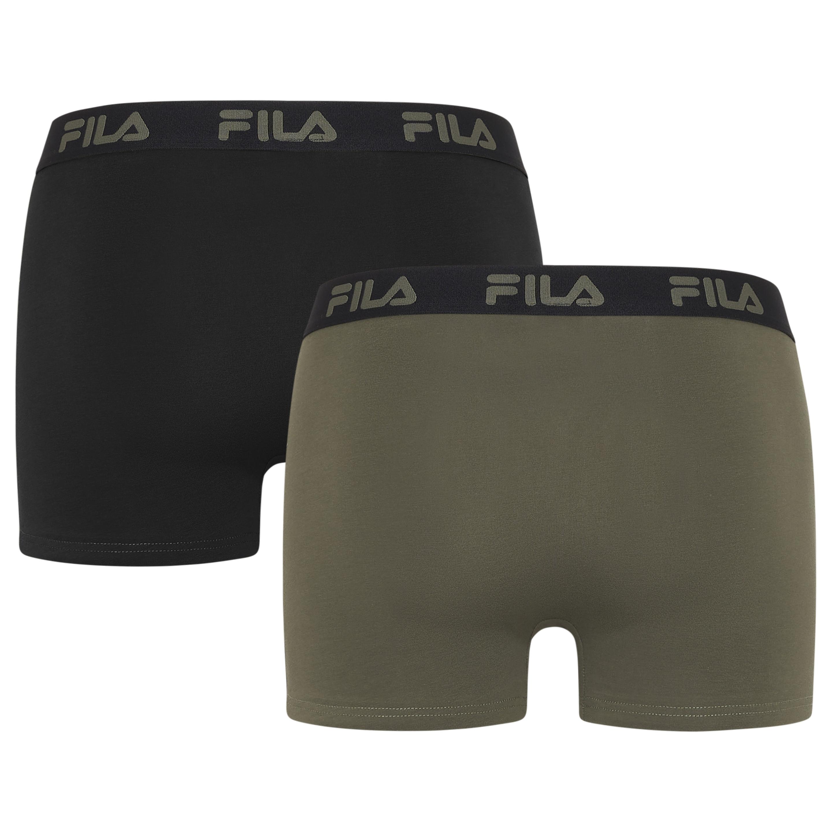 Produktbild FILA Herren Unterhose Boxer Elastisch mit Logo 2er Pack 3 von 3