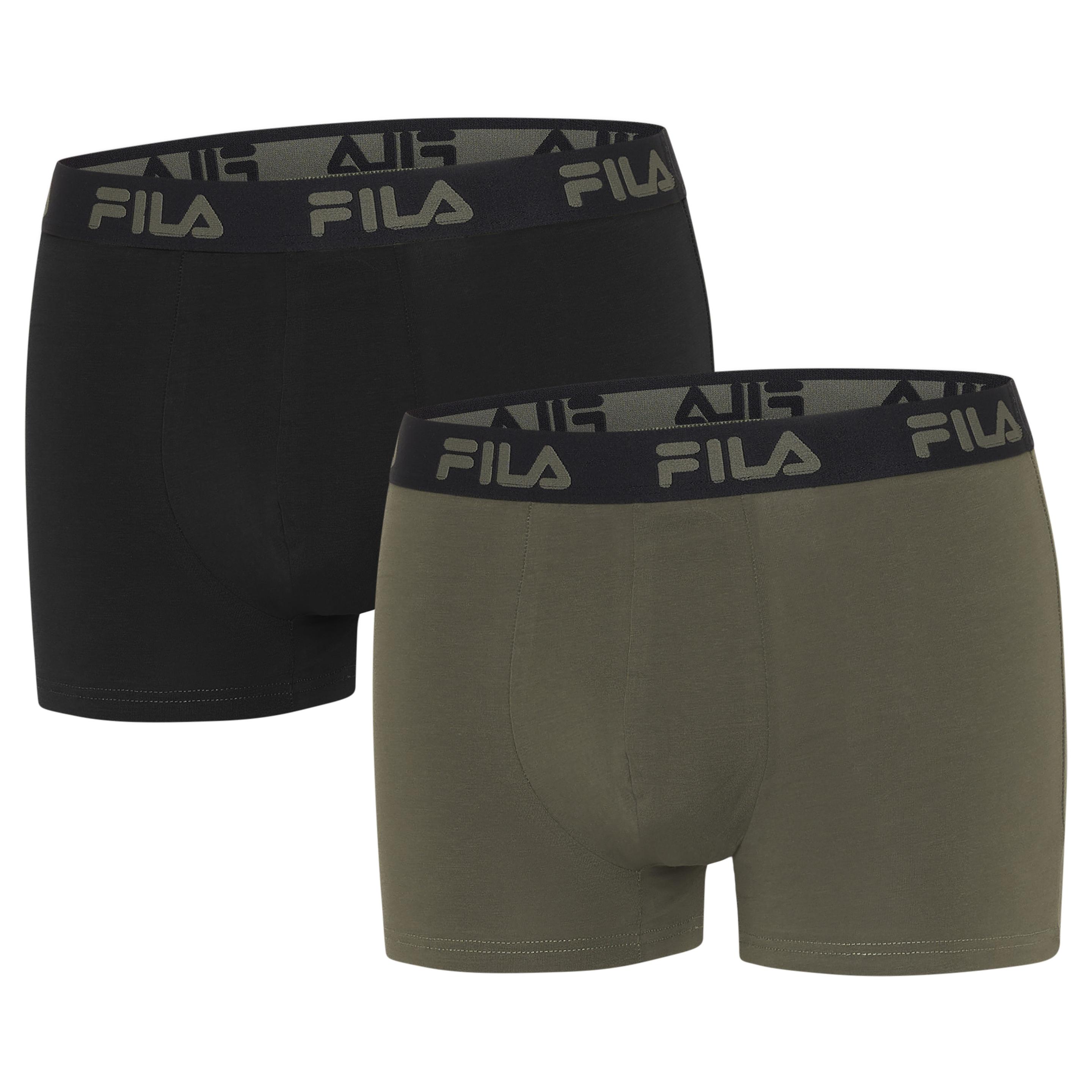 Produktbild FILA Herren Unterhose Boxer Elastisch mit Logo 2er Pack 2 von 3