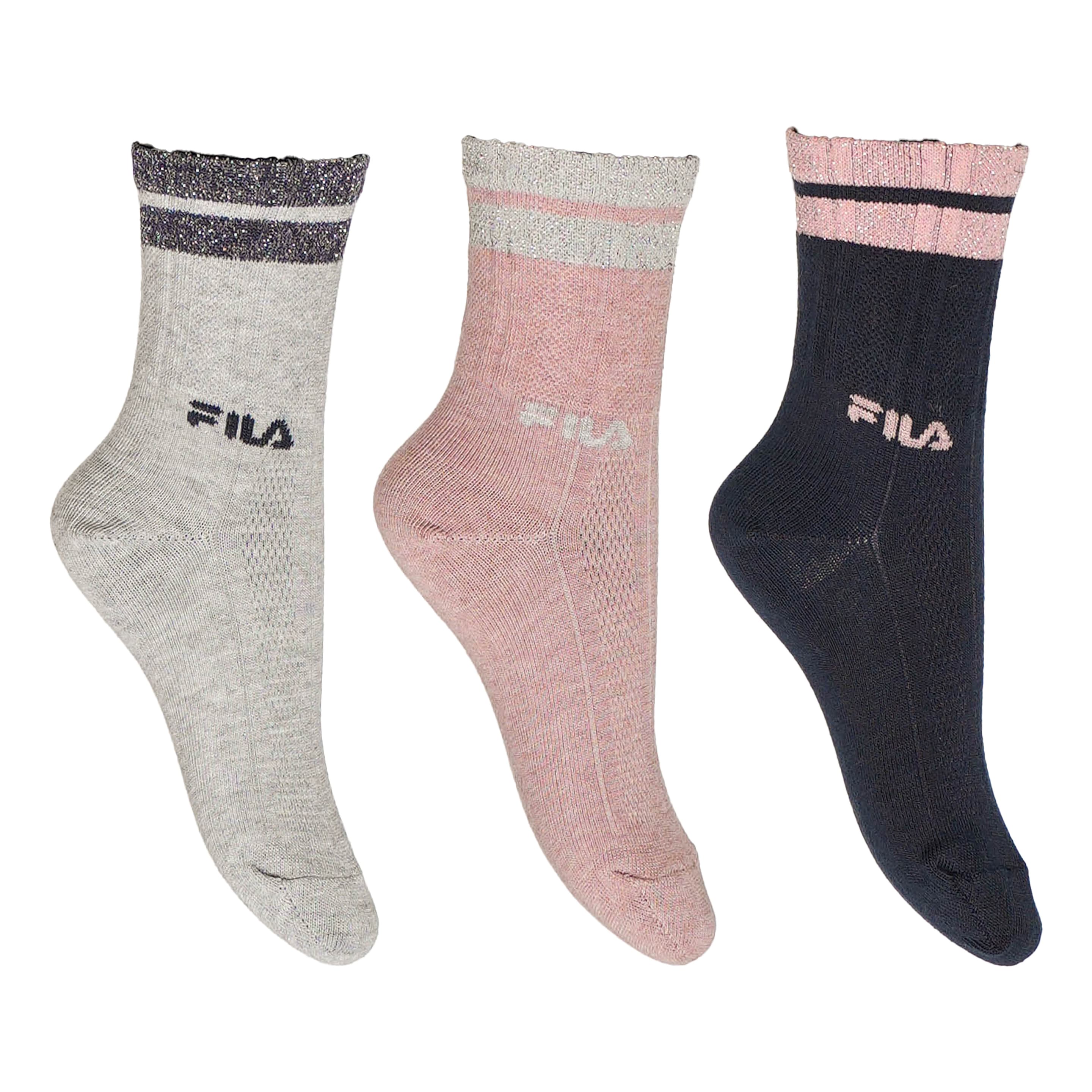FILA Kinder Kurzsocken 3er Pack
