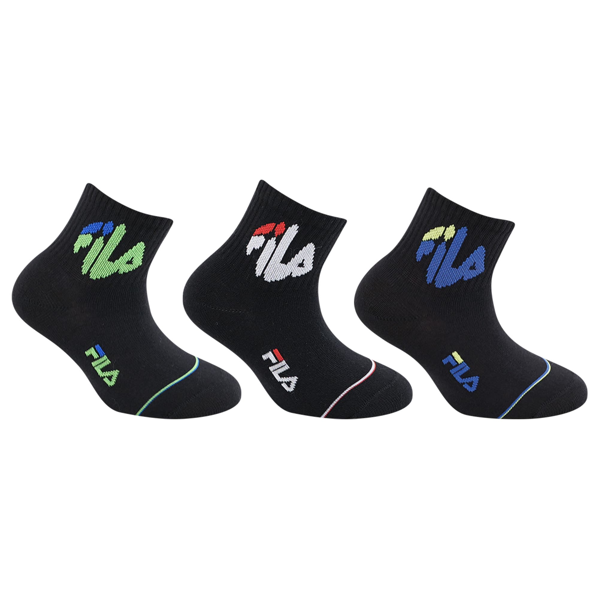 FILA Kinder Kurzsocken 3er Pack