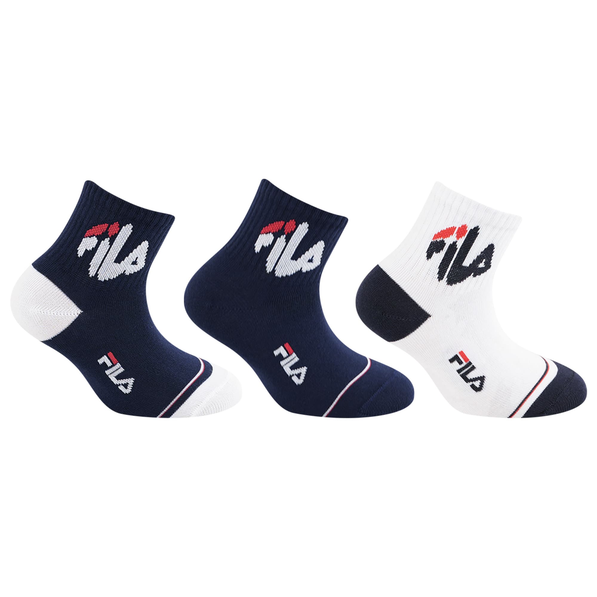 FILA Kinder Kurzsocken 3er Pack
